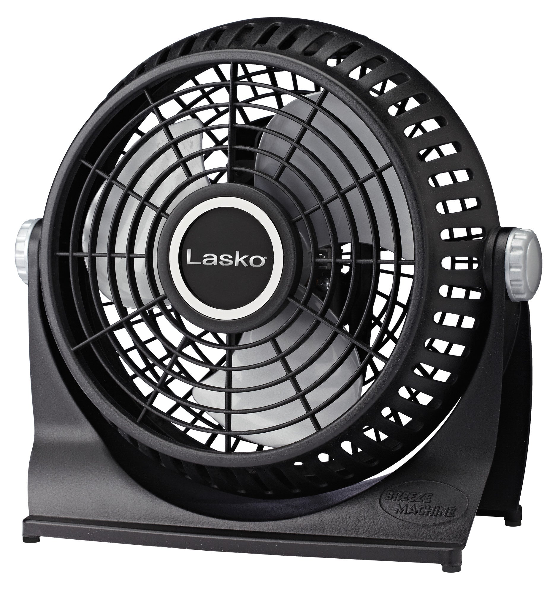 Lasko Breeze Machine 8 Desk Fan: 2-Speed. Pivoting. Black