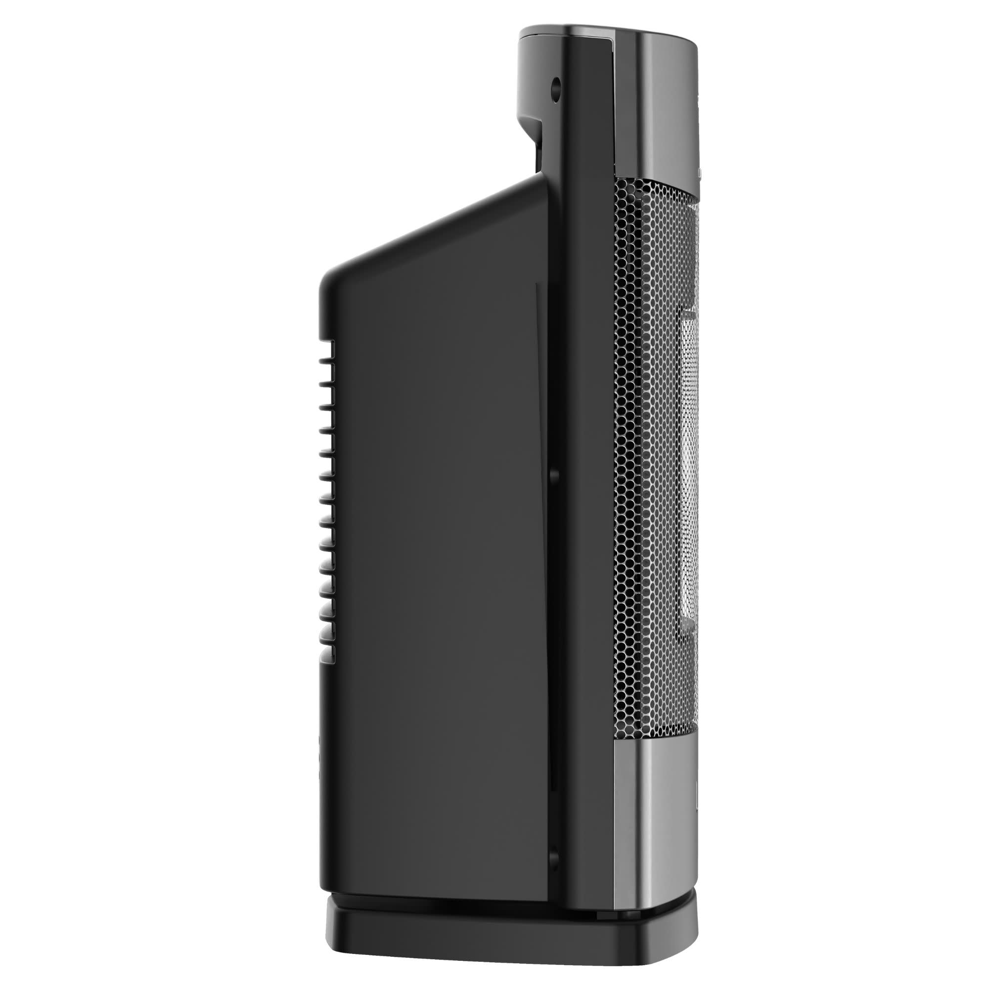 Lasko Ellipse 12 Ceramic Tower Space Heater: Oscillating. 3 Heat Settings. Remote. Timer. Tip-Over Switch. Child Lock. Thermostat. Silver - Image 10