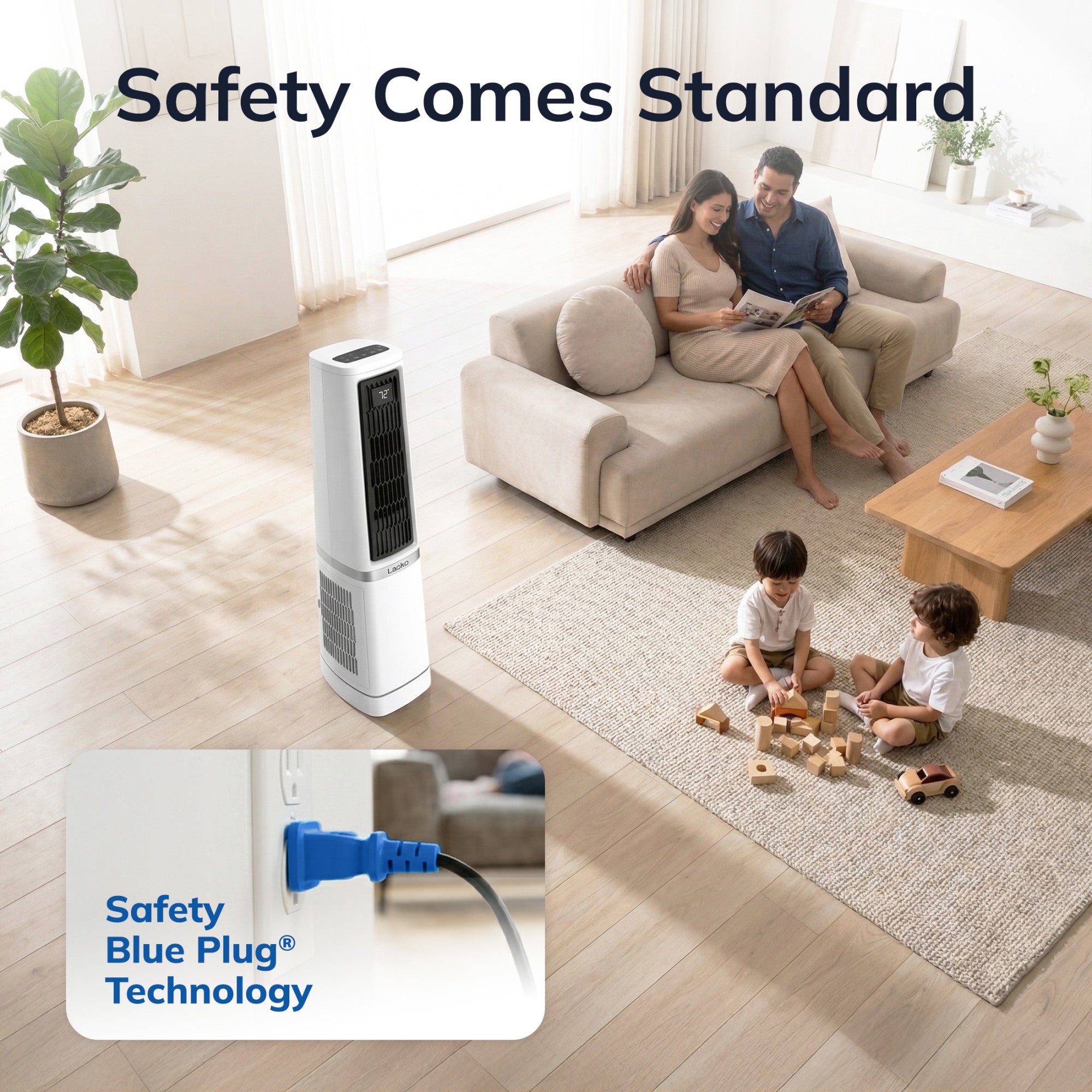 Lasko Stratus 35 DC Tower Fan: Oscillating. 12-Speed. High Velocity. Remote. White - Image 6
