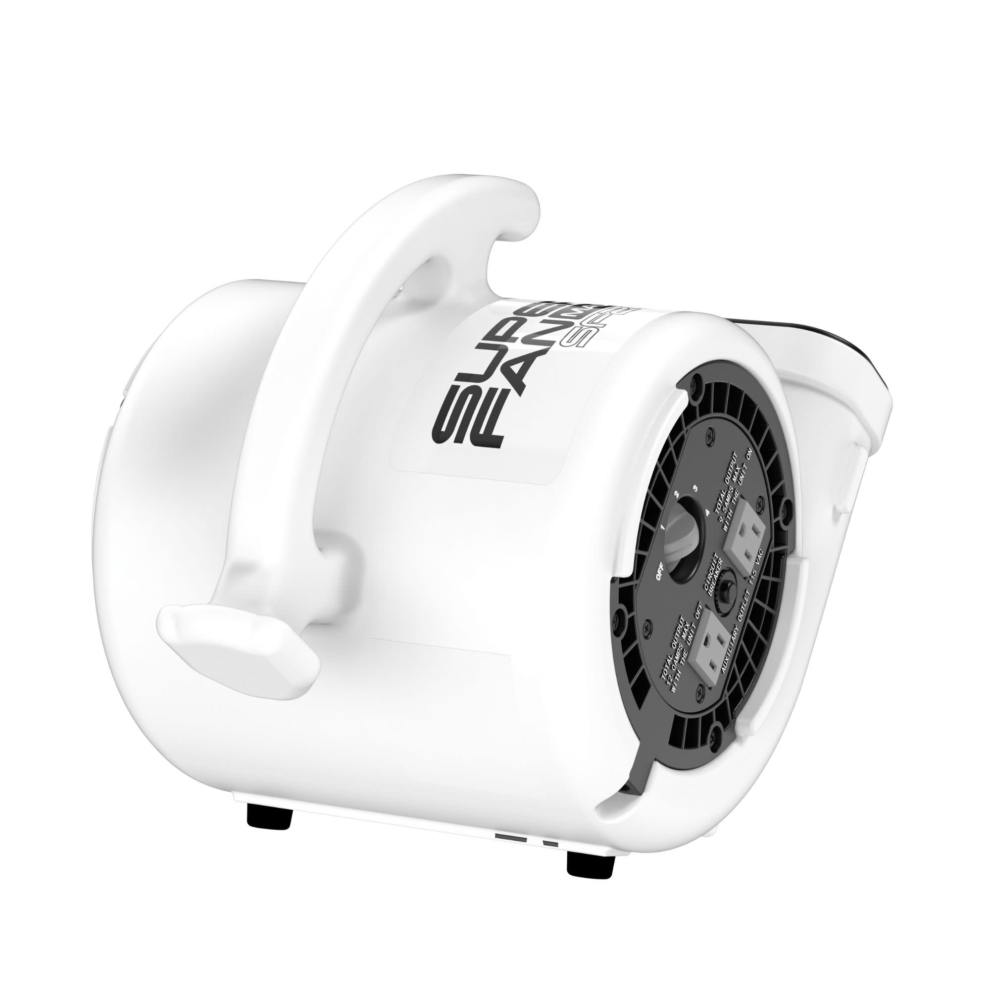 Lasko Super Fan Max 13 Air Mover Fan: 4-Speed. High Velocity. 2 Outlets. White - Image 13