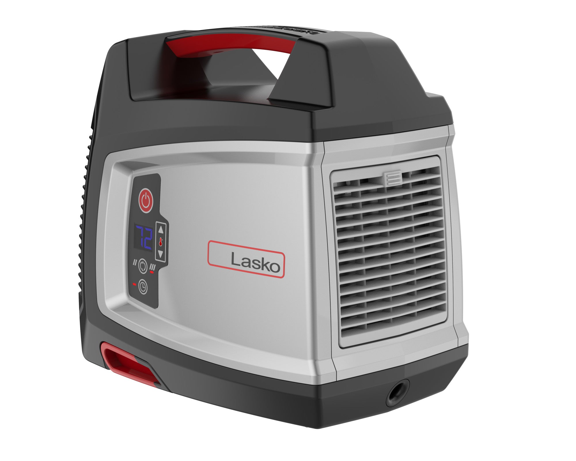 Lasko 12 Ceramic Utility Space Heater: 2 Heat Settings. Timer. Thermostat. Black - Image 2