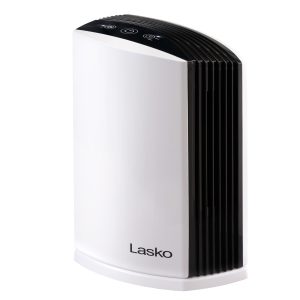 Lasko True HEPA Filter Desktop Air Purifier with Timer. LP200. White