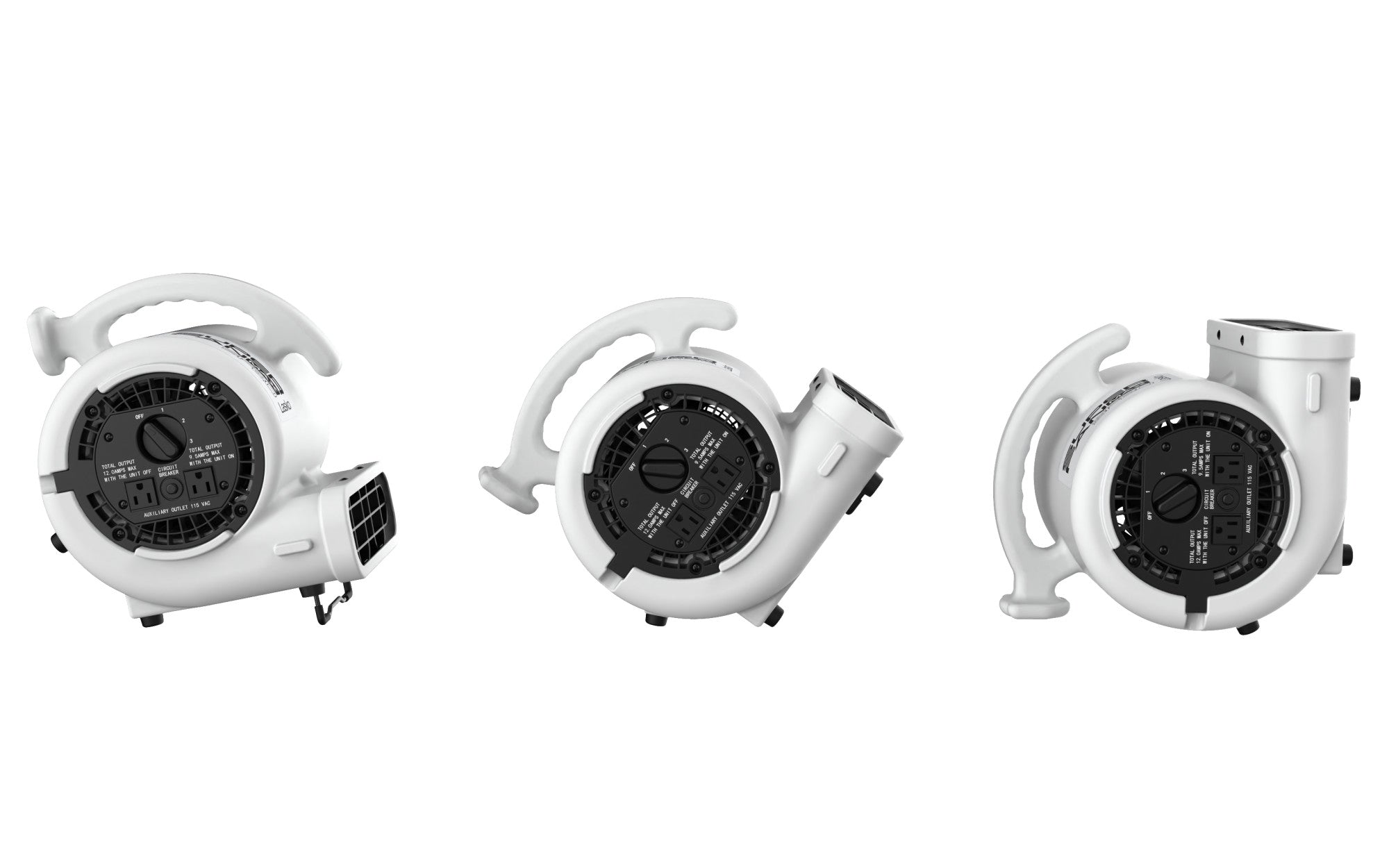 Lasko Super Fan Max 13 Air Mover Blower Fan: 3-Speed. High Velocity. 2 Outlets. White - Image 7