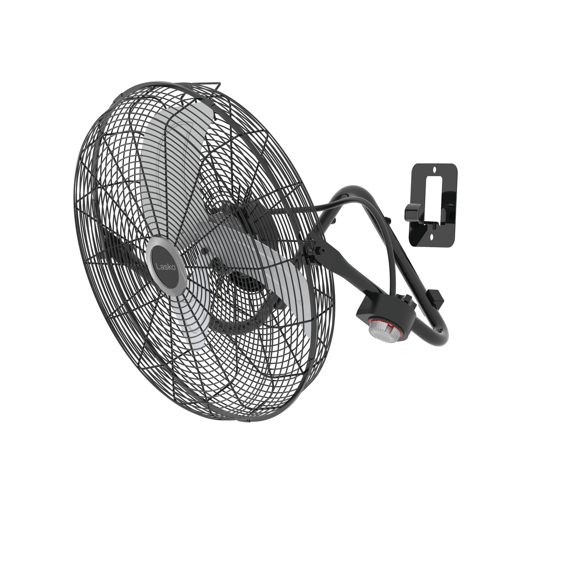 Lasko 20 High Velocity Floor Fan: Wall Mount. 3-Speed. Pivoting. Black - Image 8
