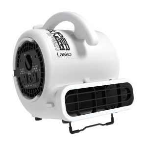 Lasko Super Fan Max 13 Air Mover Blower Fan: 3-Speed. High Velocity. 2 Outlets. White