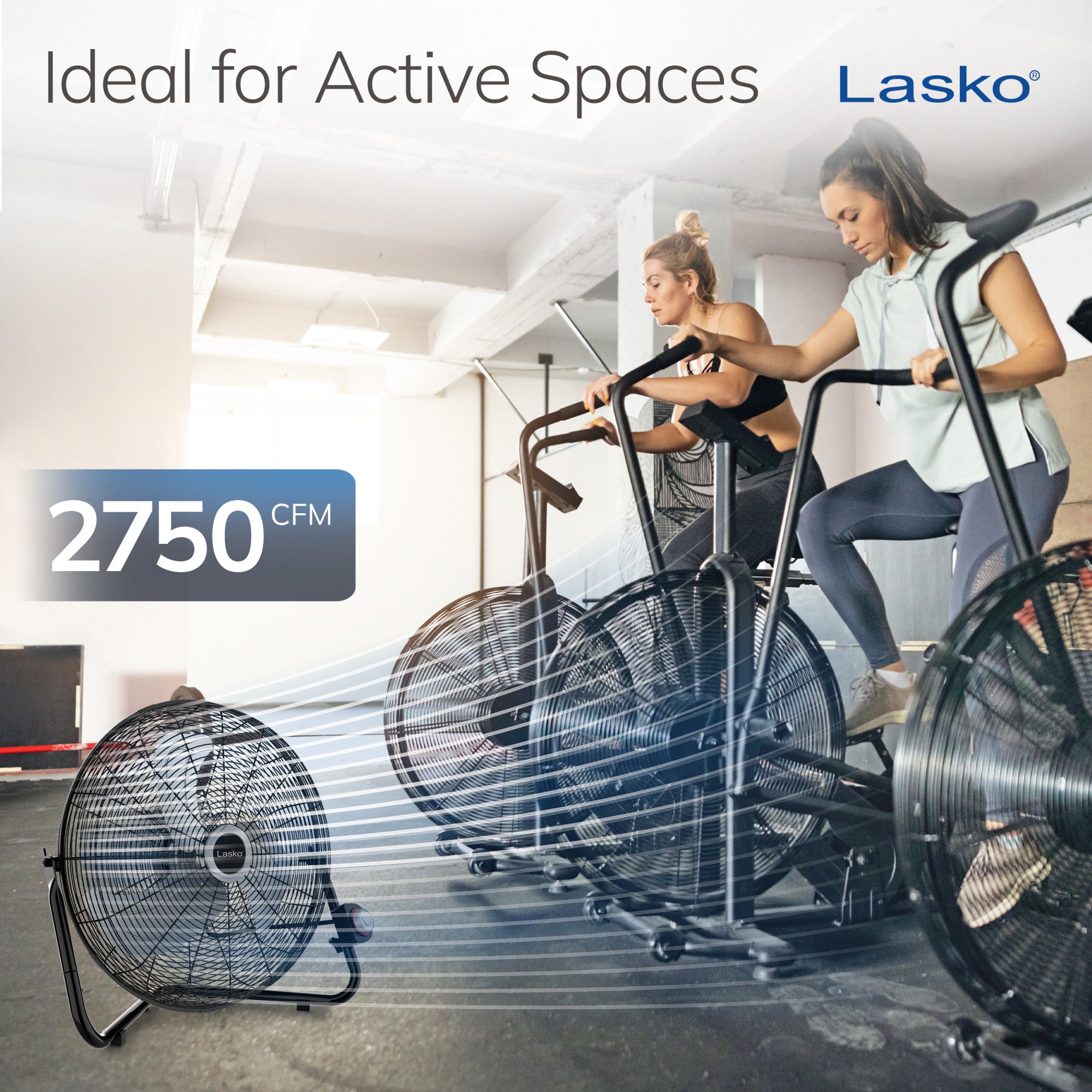 Lasko 20 High Velocity Floor Fan: Wall Mount. 3-Speed. Pivoting. Black - Image 4