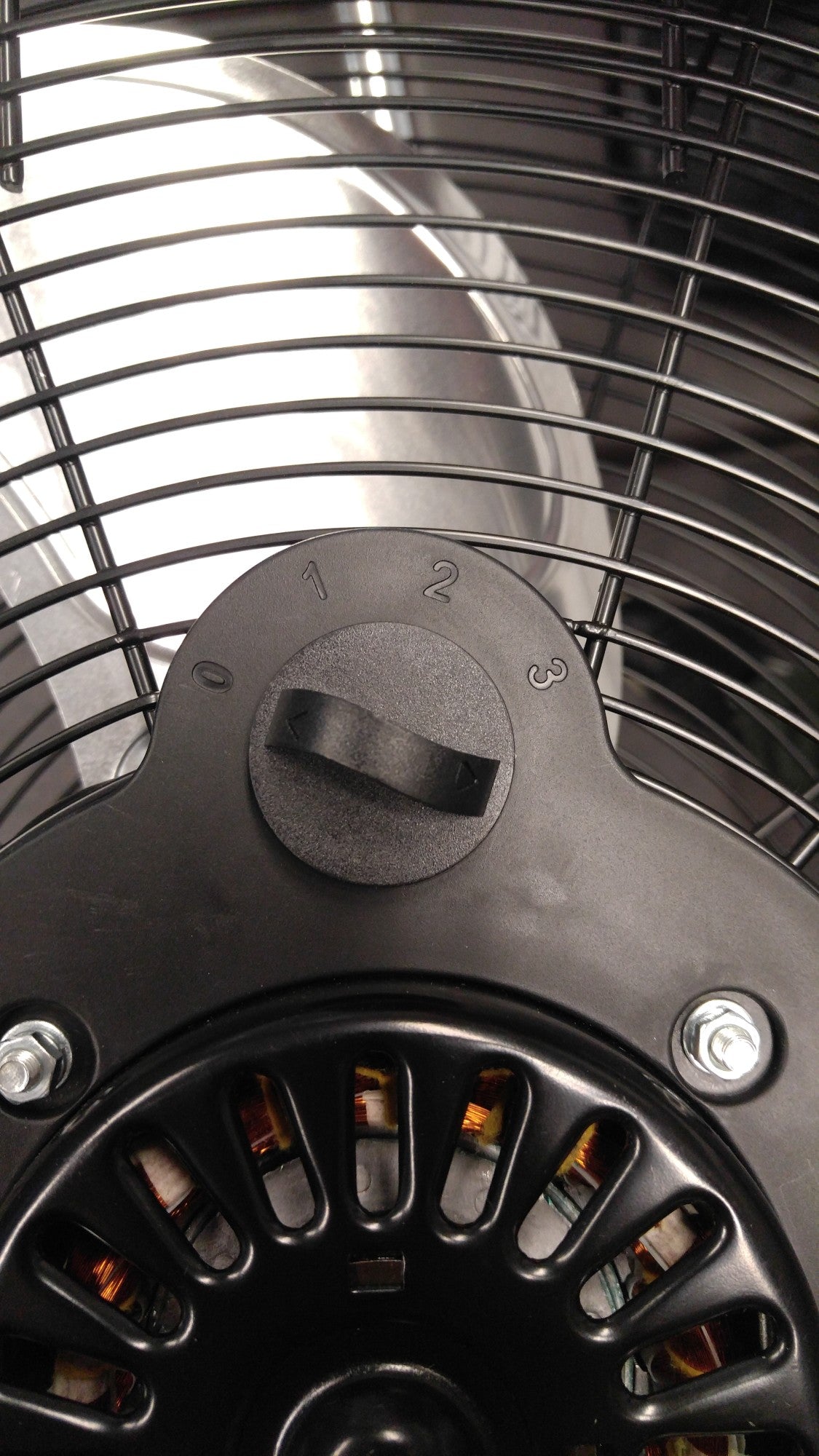 B-Air 20 High Velocity Floor Fan: wall mount. 3-speed. pivoting. black - Image 3