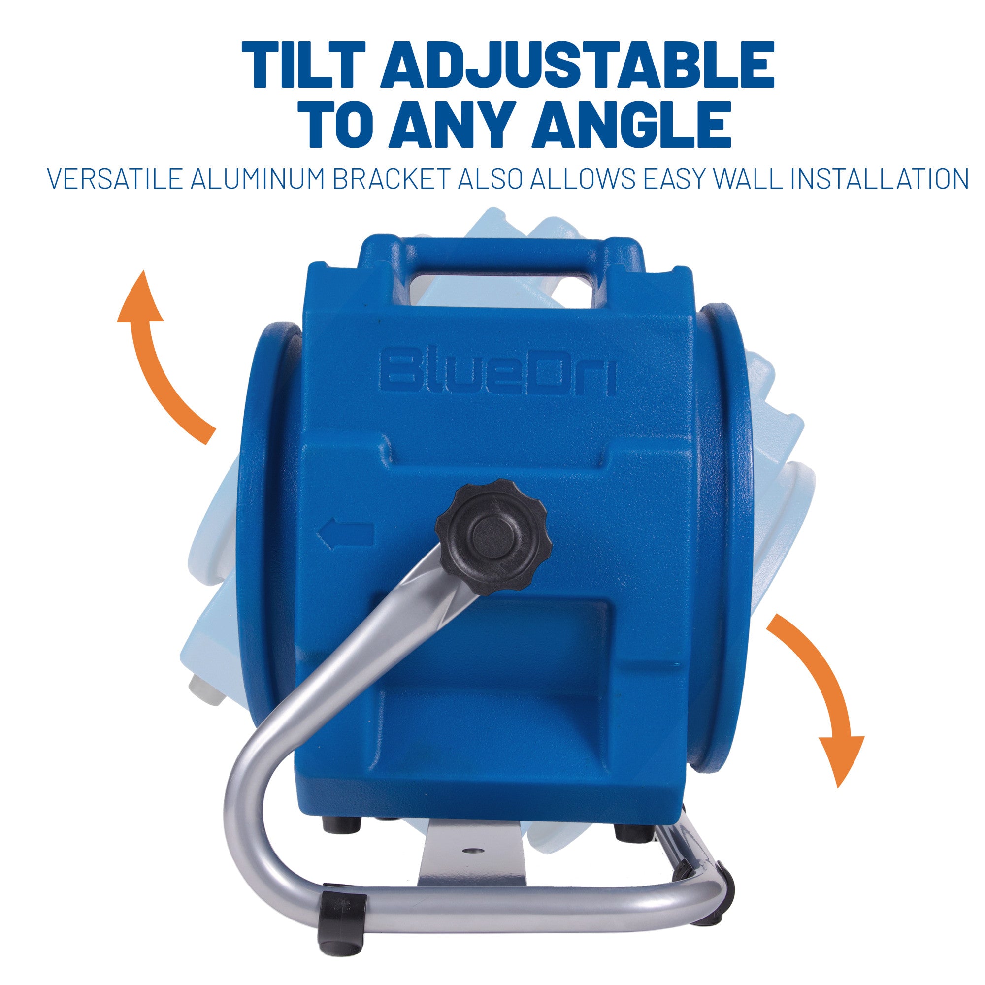 BlueDri 1/5 HP Axial Air Mover Blower Fan: 870 CFM. 2-speed. blue - Image 4