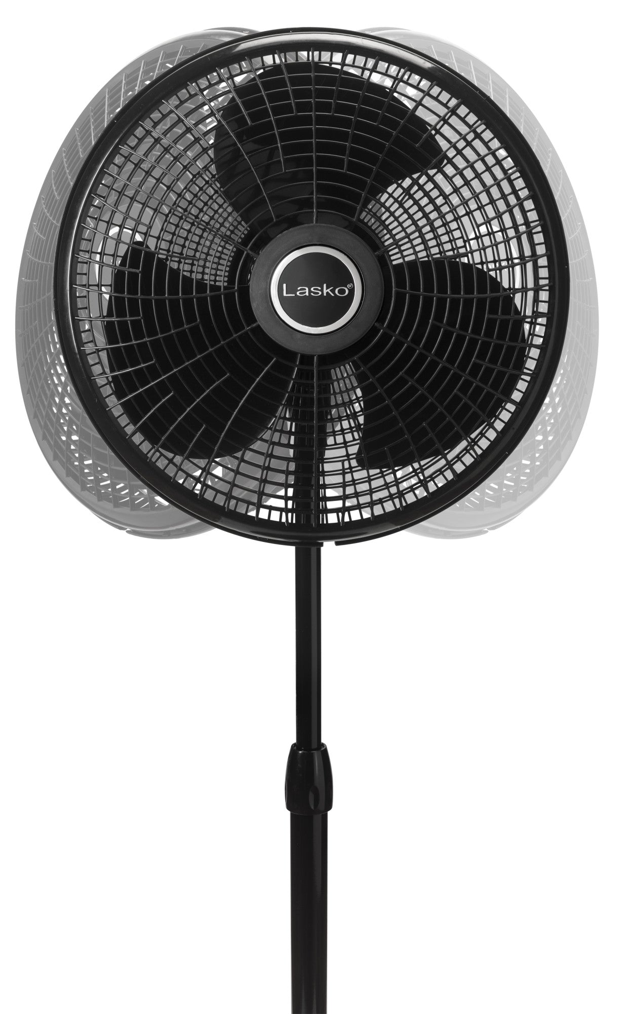 Lasko 16 Pedestal Fan: Oscillating. 3-Speed. Adjustable Height. Black - Image 6