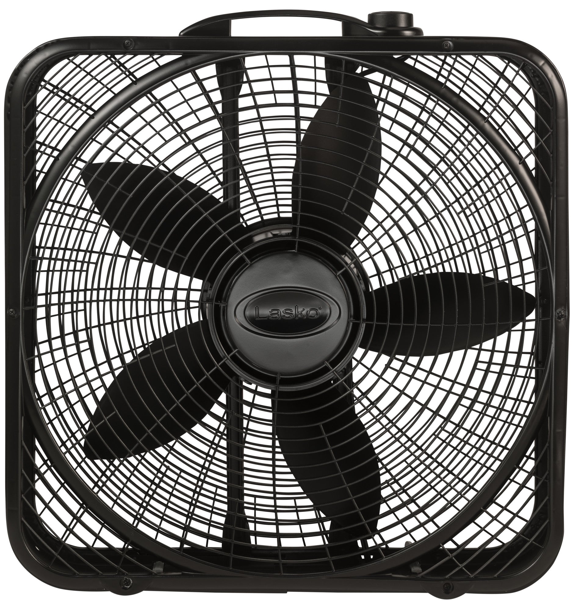 Lasko Power Plus 20 Box Fan: 3-Speed. Weather-Resistant Motor. Black - Image 2