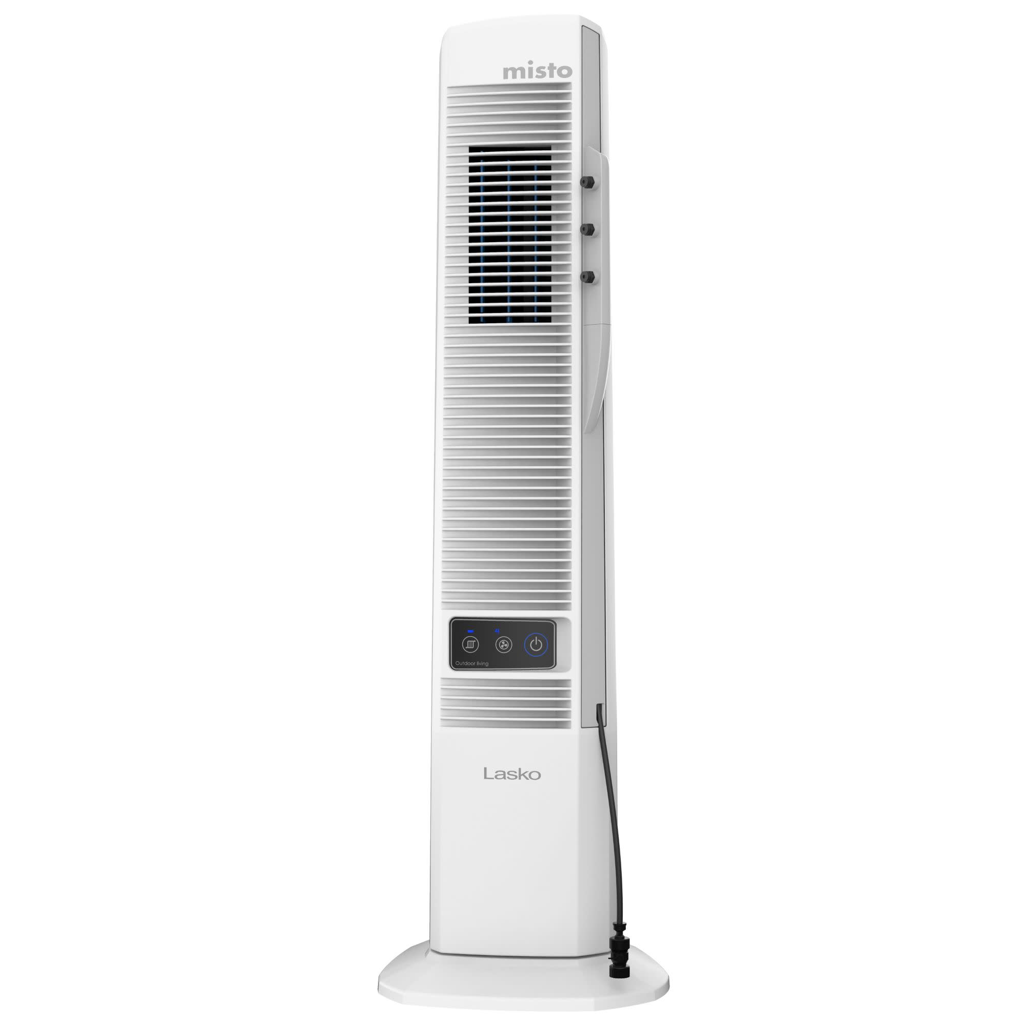 Lasko Misto 42 Outdoor Misting Tower Fan: Oscillating. 4-Speed. White - Image 9