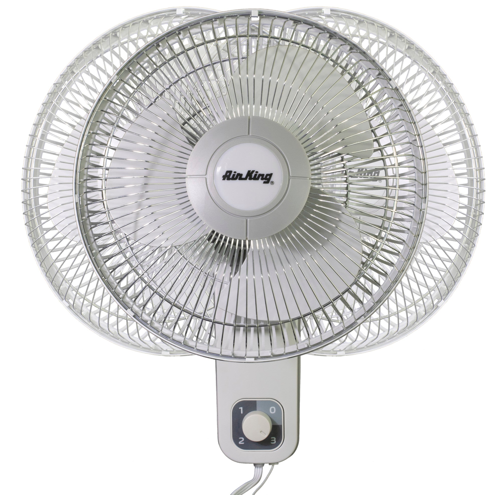 Air King 1/50 HP 12 Commercial Grade Wall Mount Fan: Oscillating. 3-Speed. Gray - Image 14