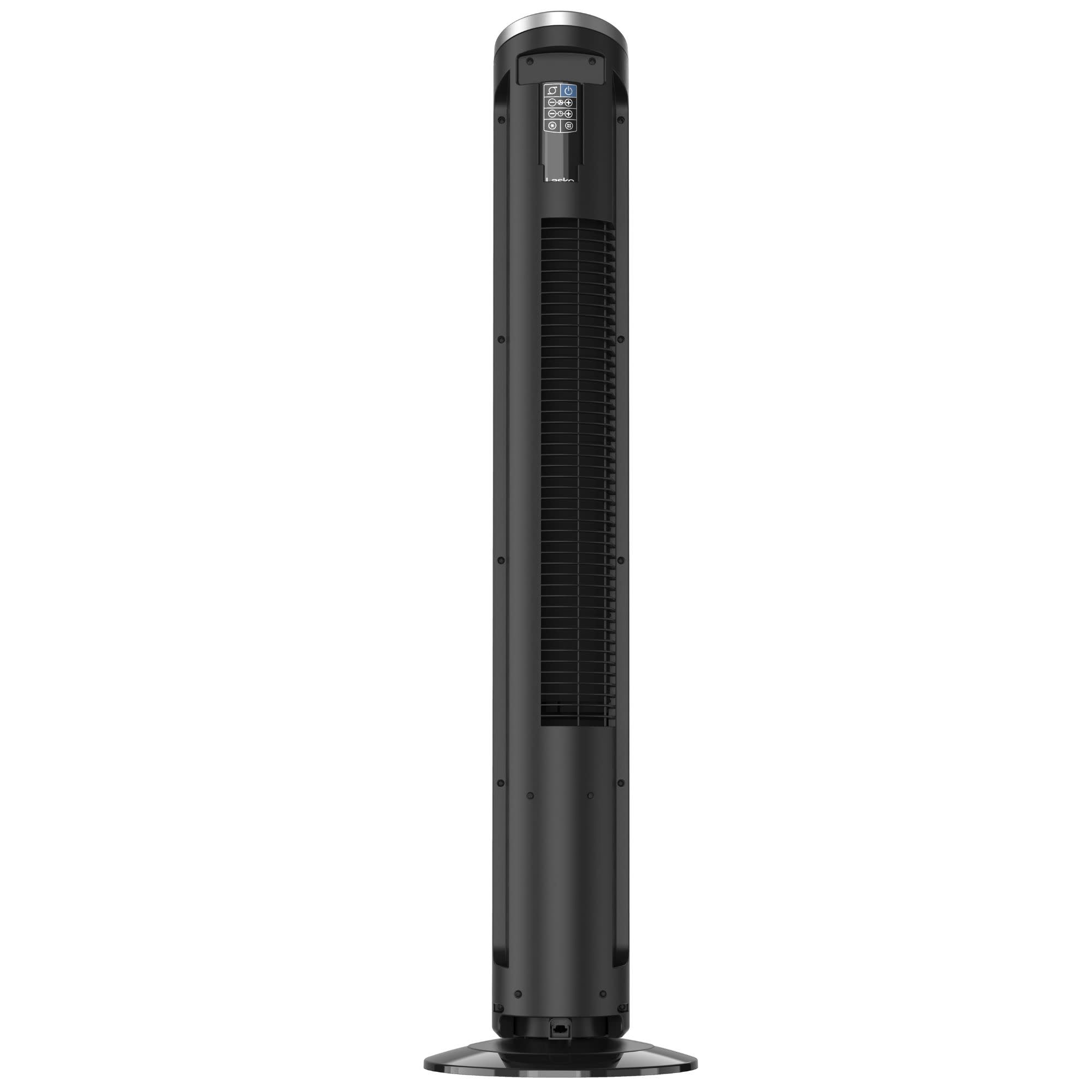 Lasko 42 DC Tower Fan: Oscillating. 12-Speed. Remote. Timer. Black - Image 12