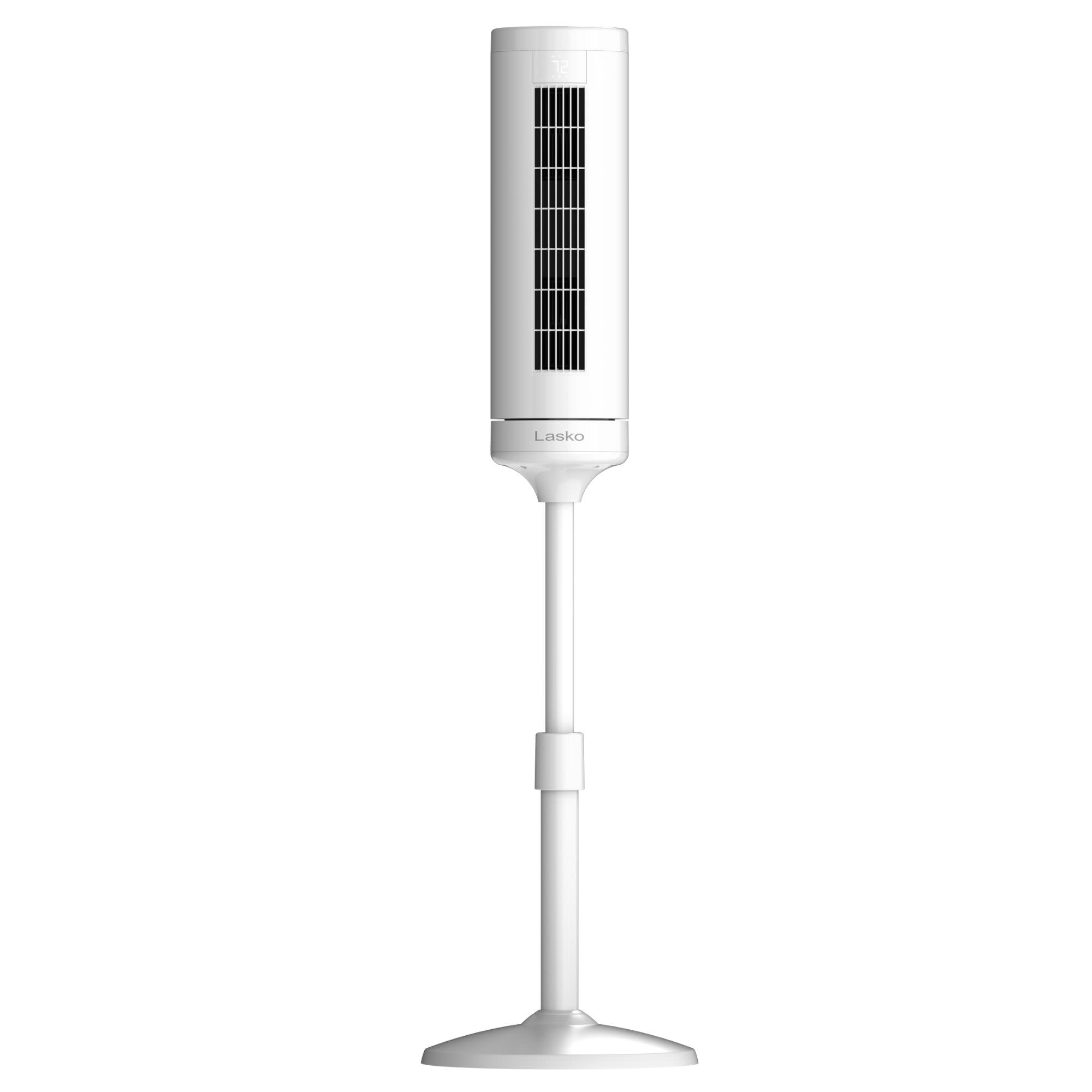 Lasko Rise 54 DC Pedestal Fan: Oscillating. 8-Speed. Remote. Timer. White - Image 9
