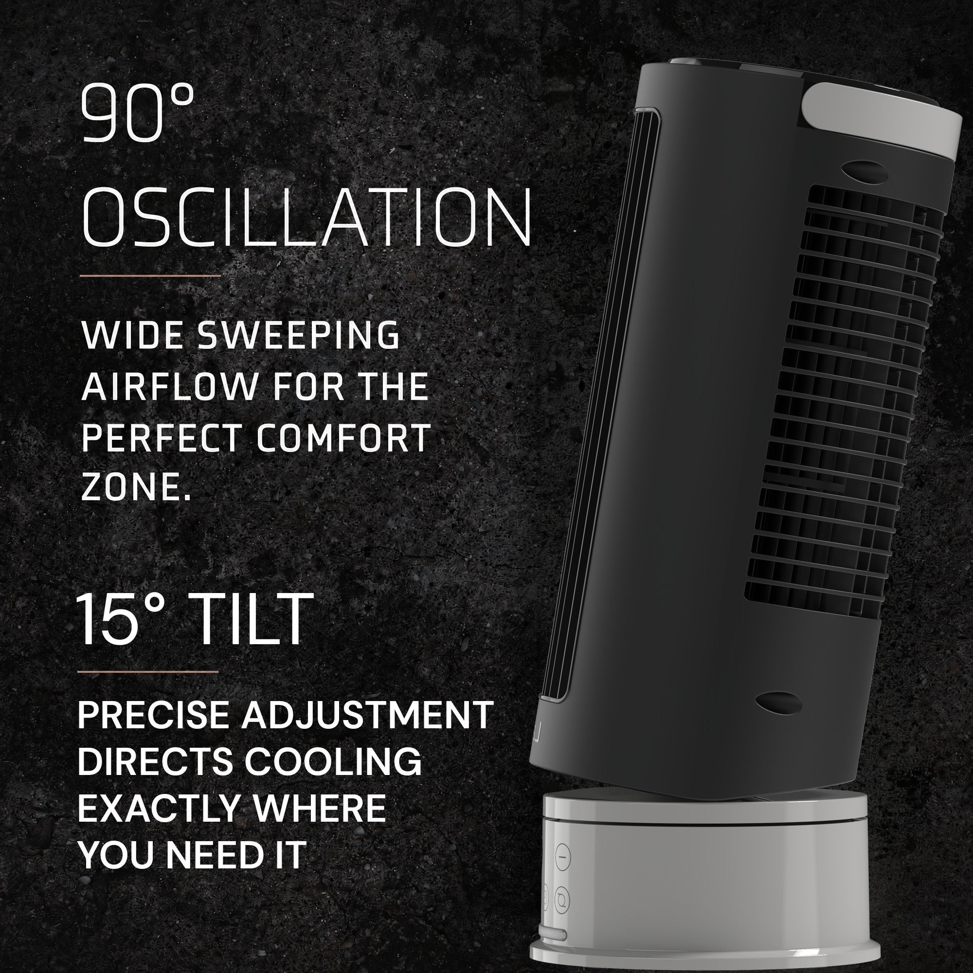 Lasko Pinnacle 15 DC Table Fan: Oscillating. 12-Speed. 15?? Tilt. Remote. Black - Image 5