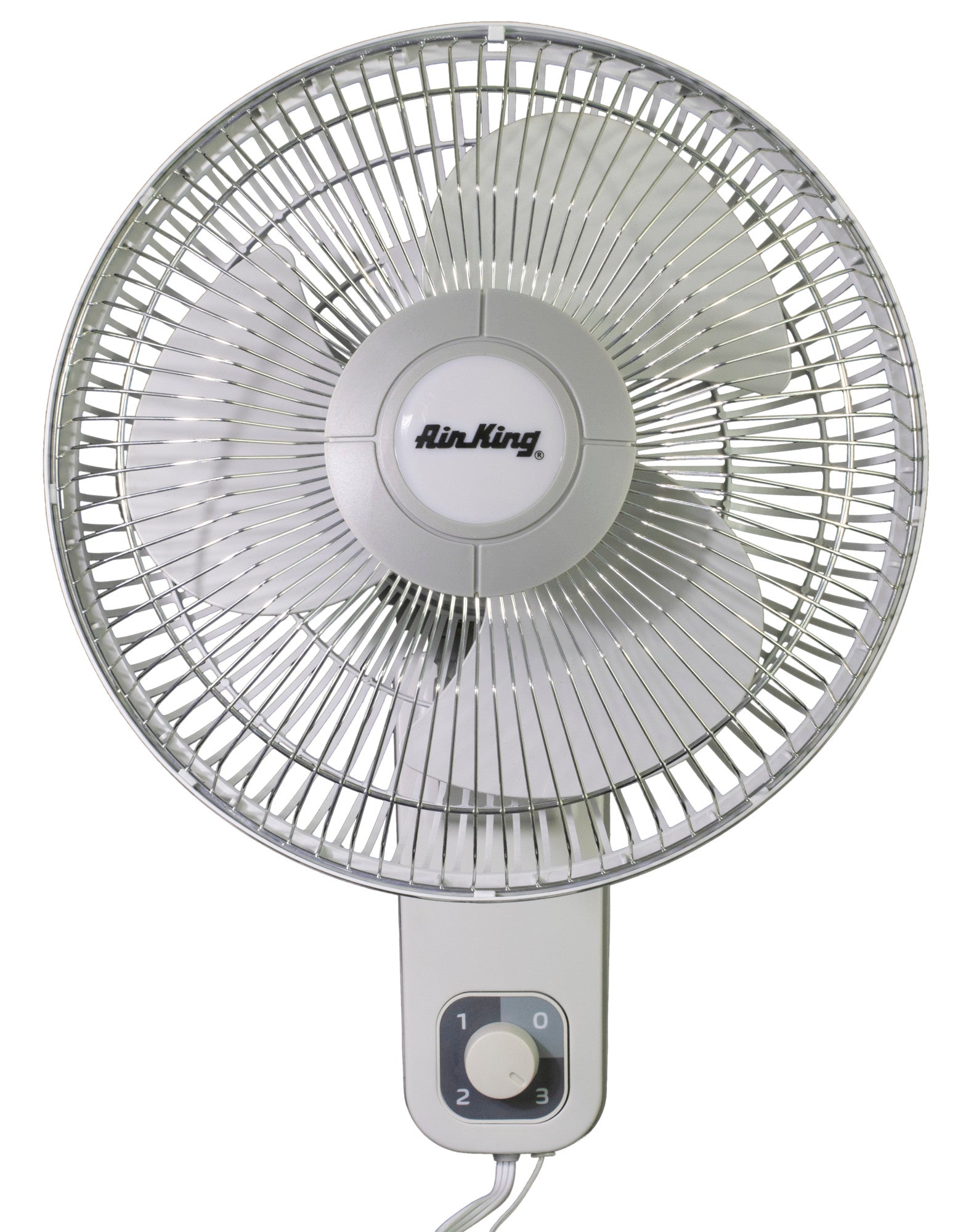 Air King 1/50 HP 12 Commercial Grade Wall Mount Fan: Oscillating. 3-Speed. Gray - Image 11