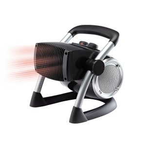 Lasko 12 Ceramic Utility Space Heater: 2 Heat Settings. Pivoting. Thermostat. Black