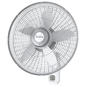 Air King 1/20 HP 18 Commercial Grade Wall Mount Fan: 3-Speed. Remote. Timer. White