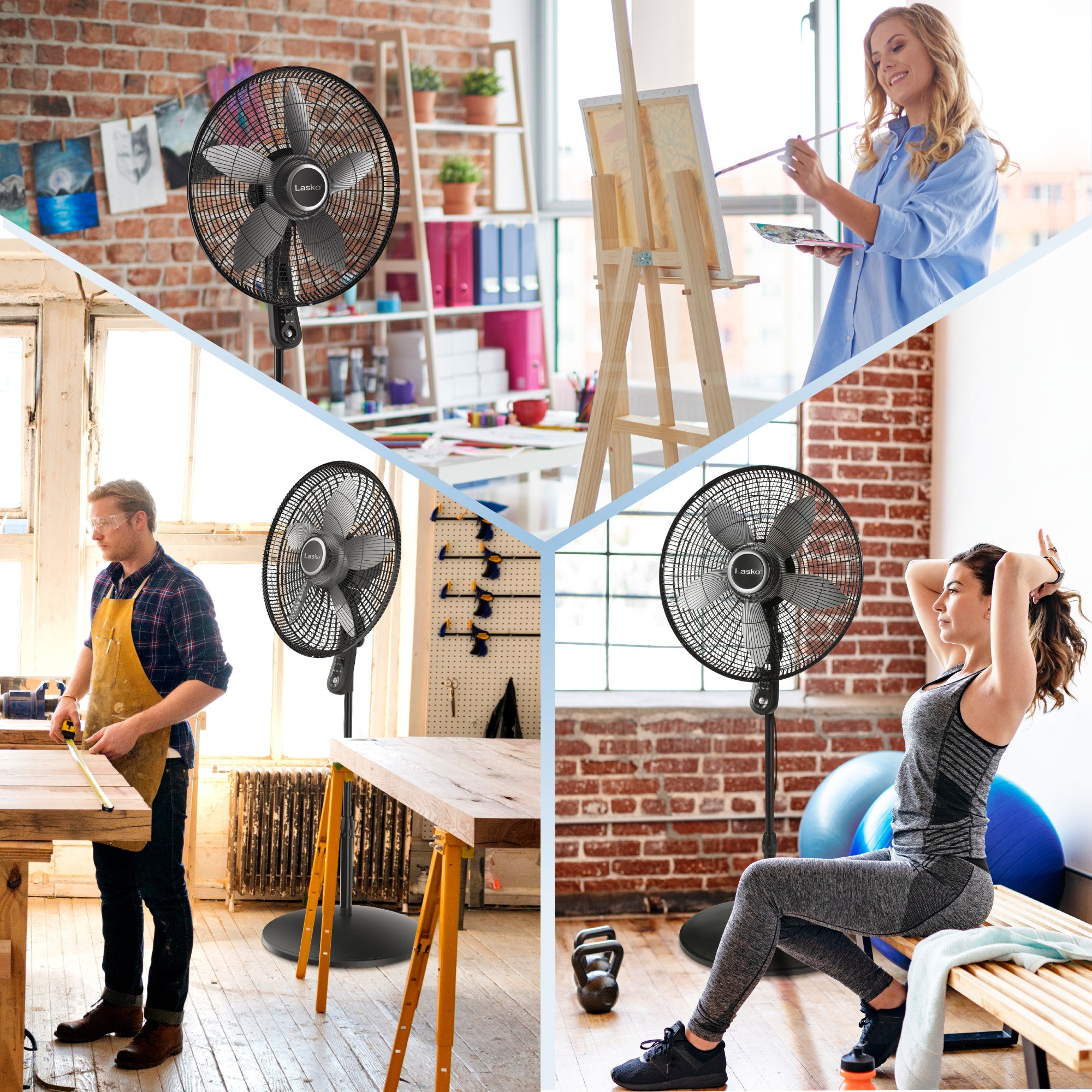 Lasko 20 Pedestal Fan: Oscillating. 4-Speed. Remote. Timer. Black - Image 3
