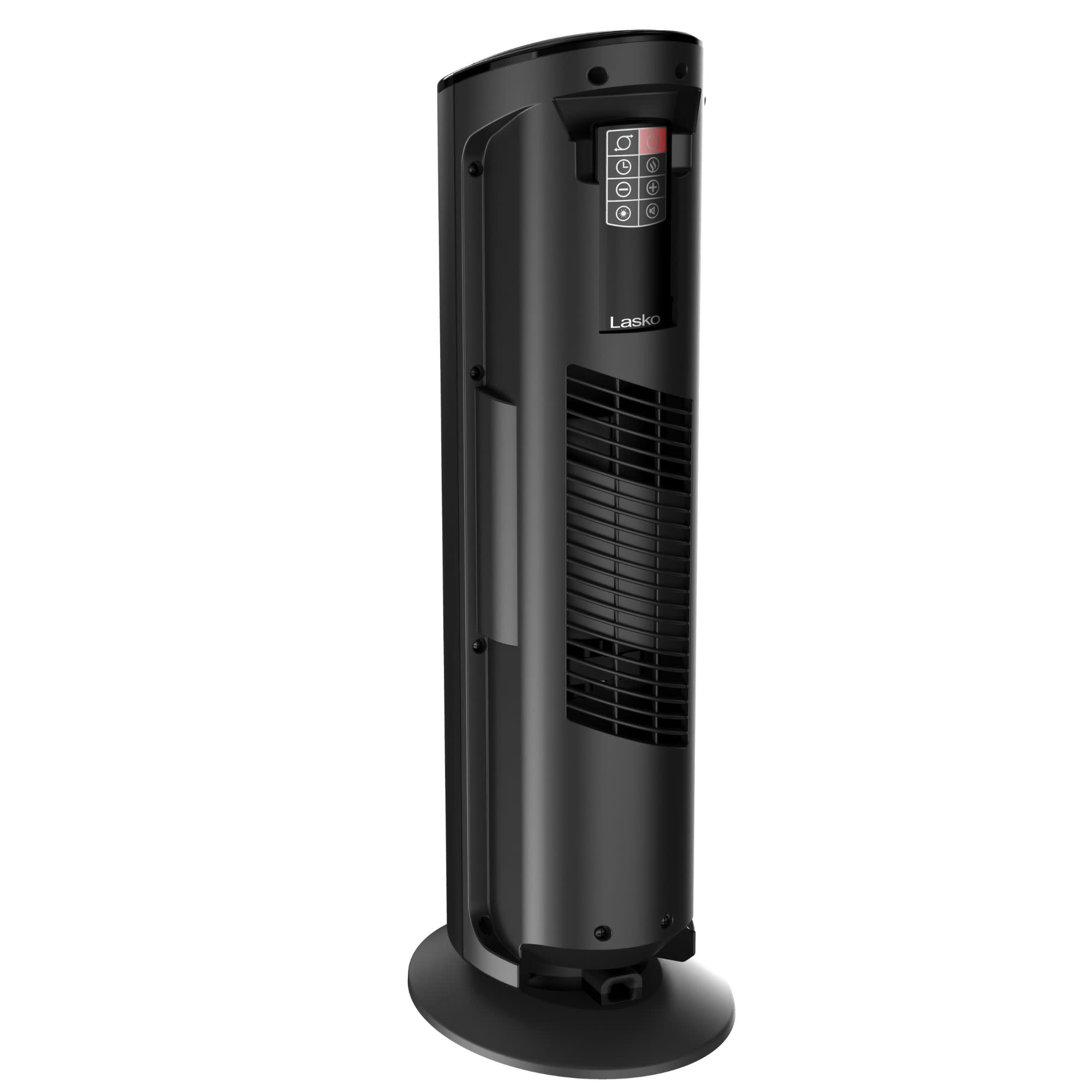 Lasko 22 Ceramic Tower Space Heater: Oscillating. 3 Heat Settings. Remote. Timer. Tip-Over Switch. Child Lock. Thermostat. Black - Image 9