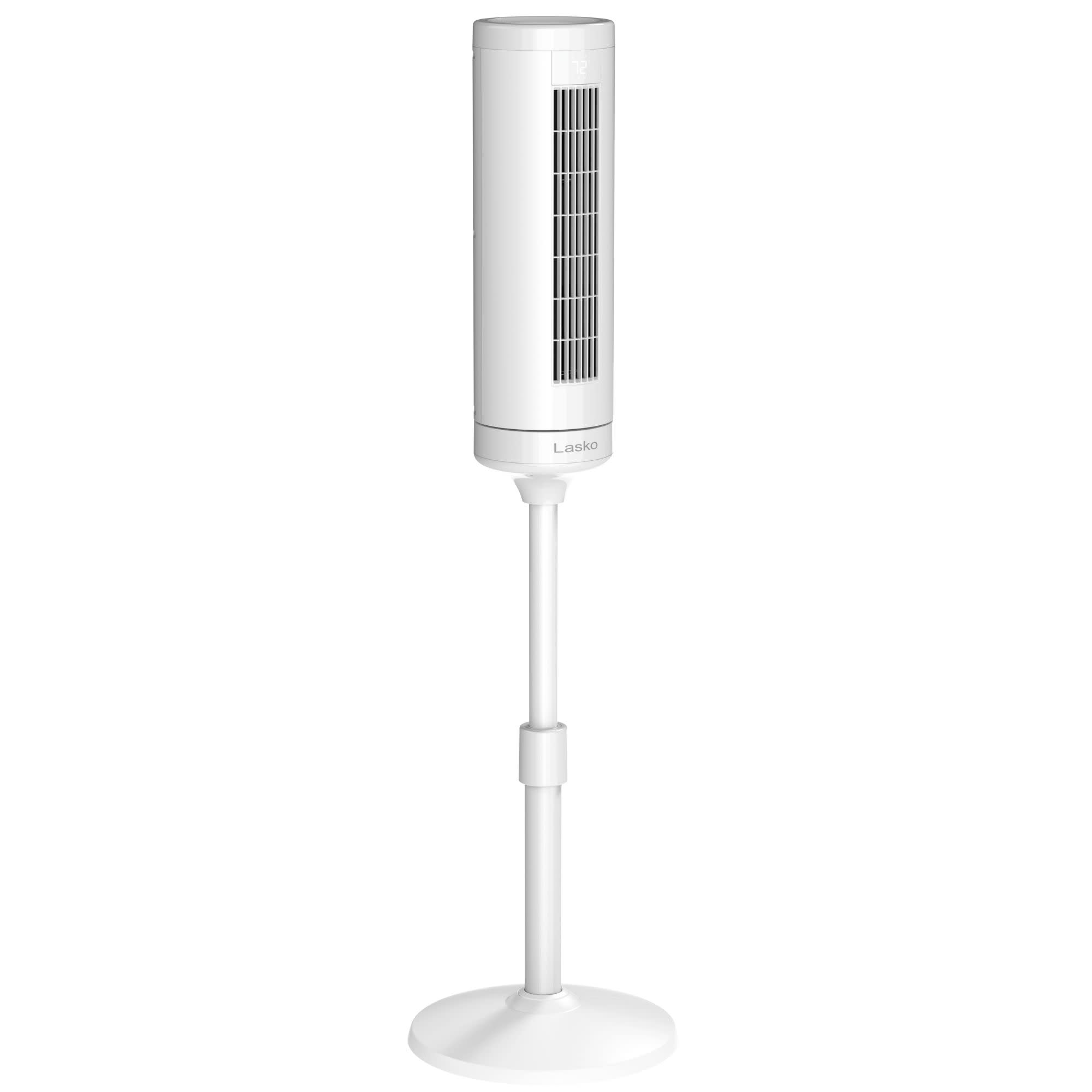 Lasko Rise 54 DC Pedestal Fan: Oscillating. 8-Speed. Remote. Timer. White - Image 15