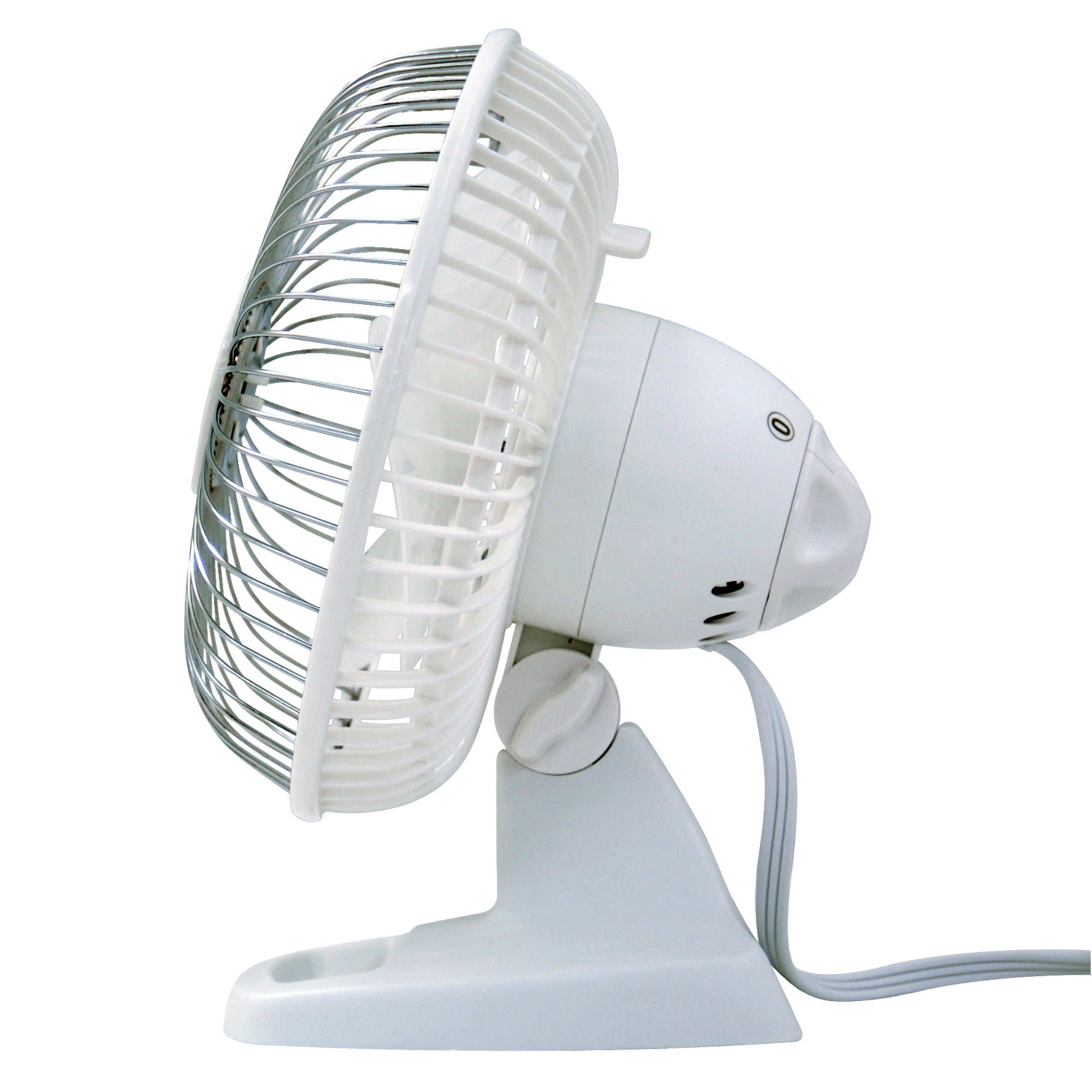 Air King 6 Commercial Grade Table Fan: 2-Speed. Tilting Head. Storage Tray. White - Image 15