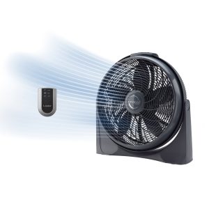 Lasko Cyclone 20 Air Circulator Fan: Wall Mount. 4-Speed. Remote. Black