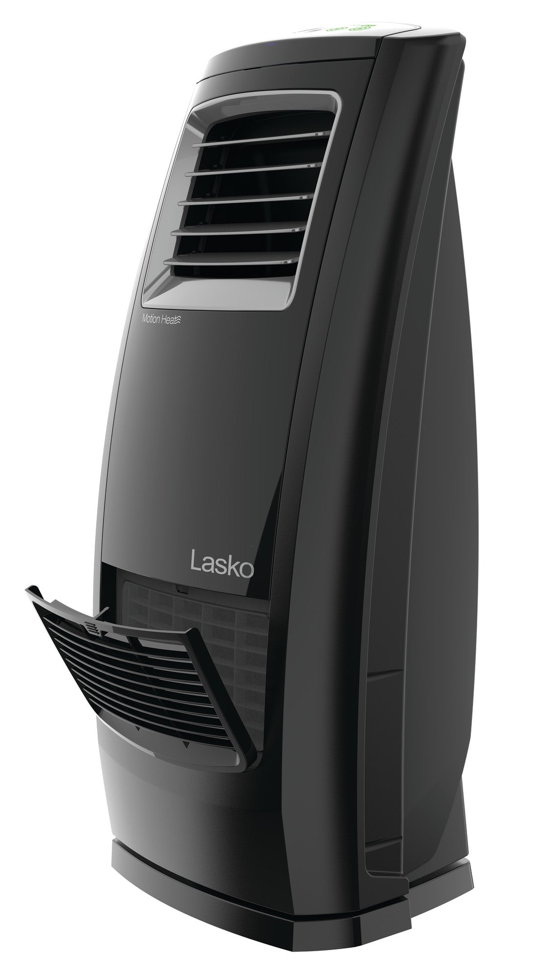 Lasko Motion Heat Plus 23 Ceramic Console Space Heater: Oscillating. 3 Heat Settings. Remote. Timer. Tip-Over Switch. Adjustable Louvers. Thermostat. Black - Image 11