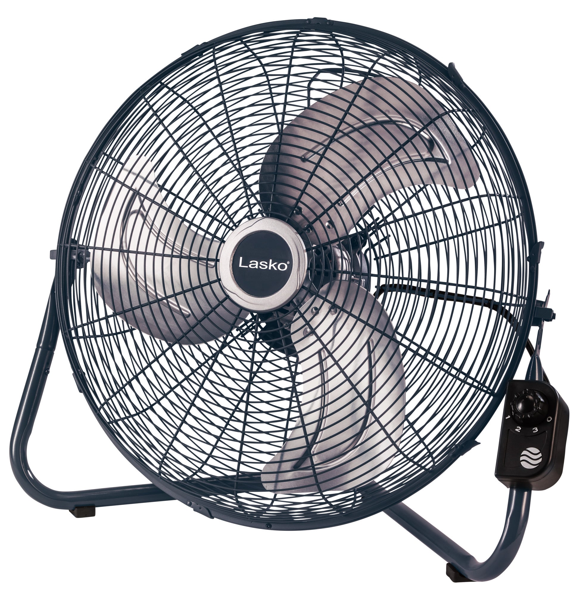 Lasko 20 High Velocity Floor Fan: Wall Mount. 3-Speed. Pivoting. Gray