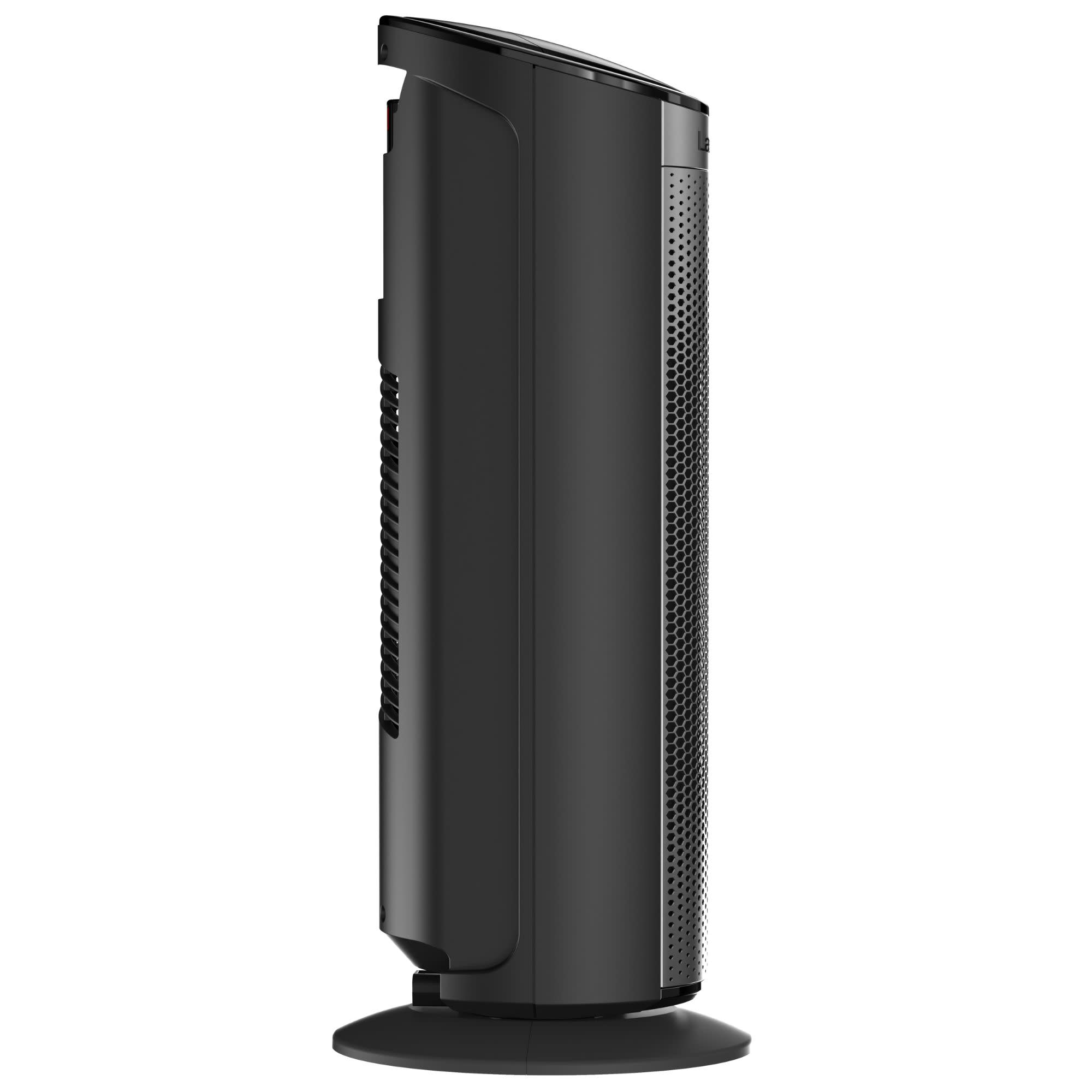 Lasko 22 Ceramic Tower Space Heater: Oscillating. 3 Heat Settings. Remote. Timer. Tip-Over Switch. Child Lock. Thermostat. Black - Image 10