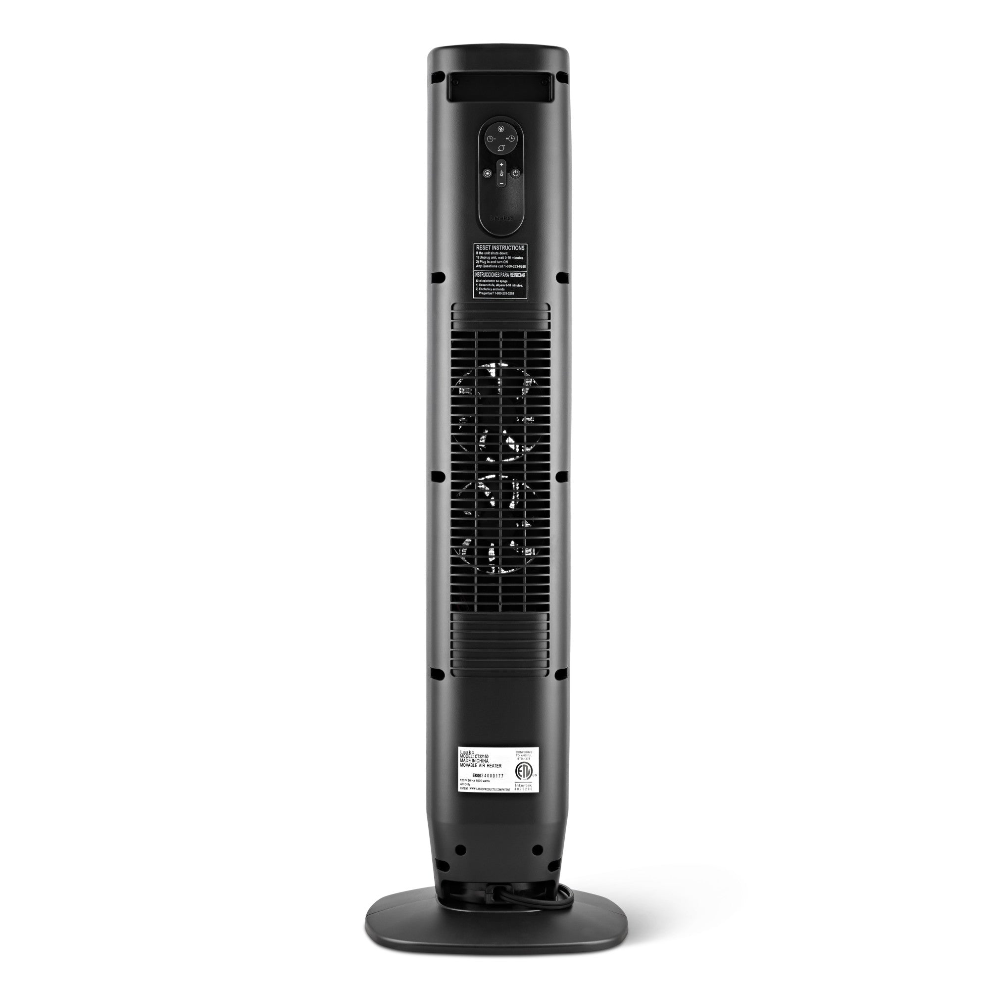 Lasko CT32150 32 Digital Ceramic Tower Space Heater with Remote Control. Black - Image 8