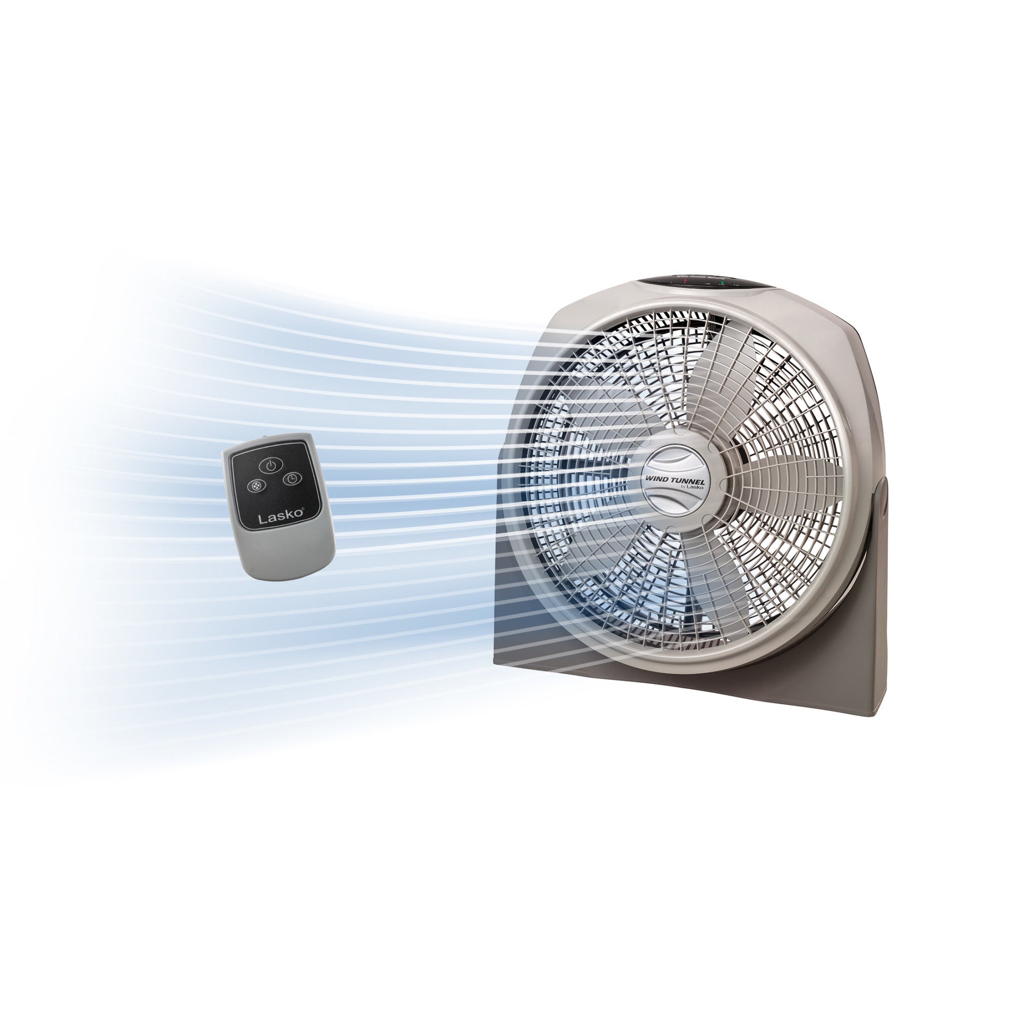 Lasko 20 Air Circulator Fan: Wall Mount. 3-Speed. Remote. Timer. Tan