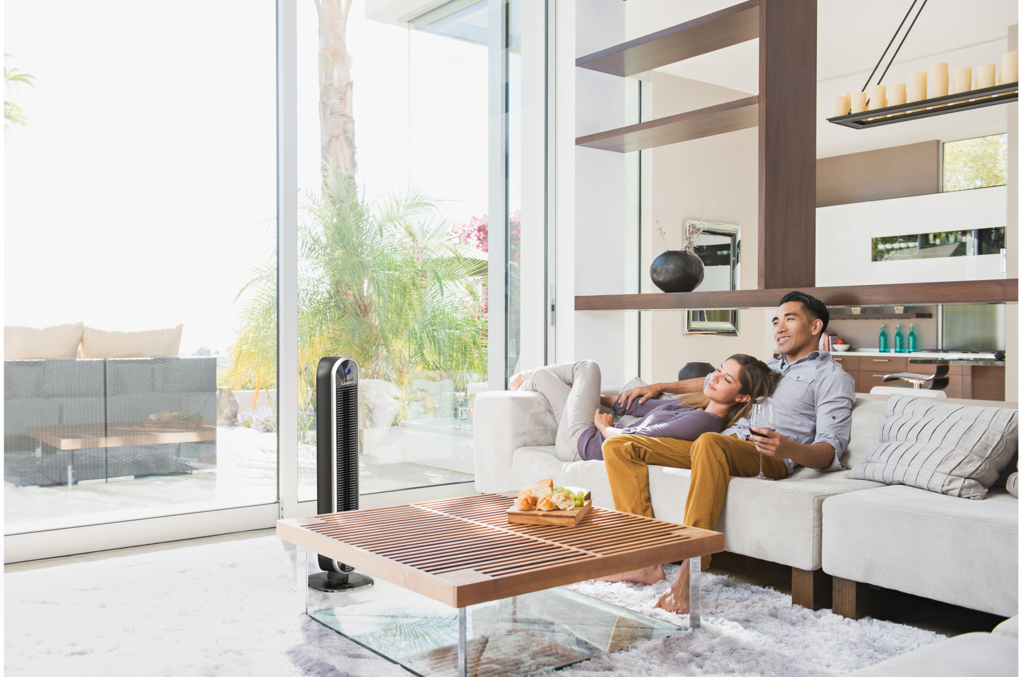 Lasko 40 Smart Tower Fan: Oscillating. 5-Speed. Timer. Wi-Fi. Black - Image 15