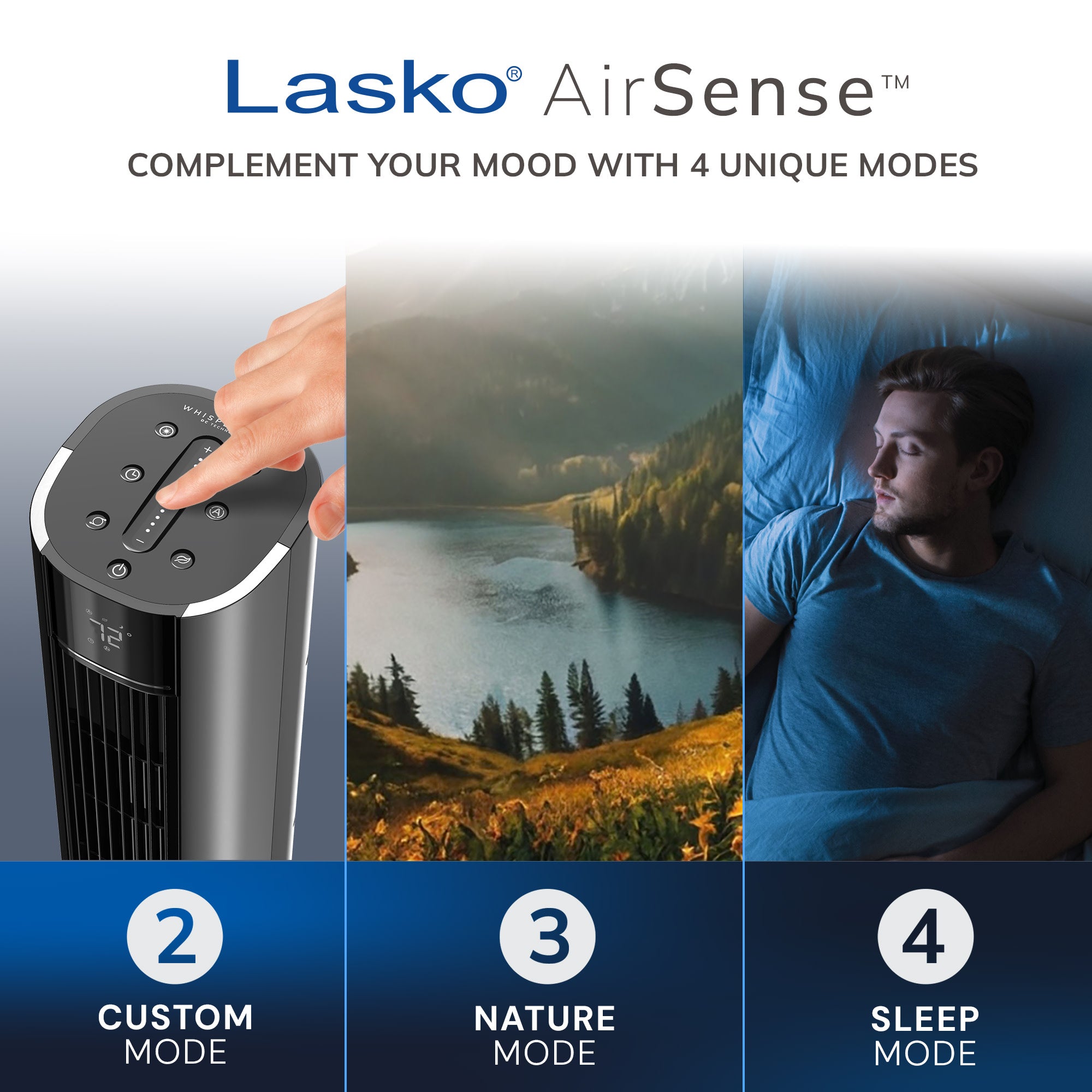 Lasko 40 DC Tower Fan: Oscillating. 12-Speed. Remote. Timer. Black - Image 6