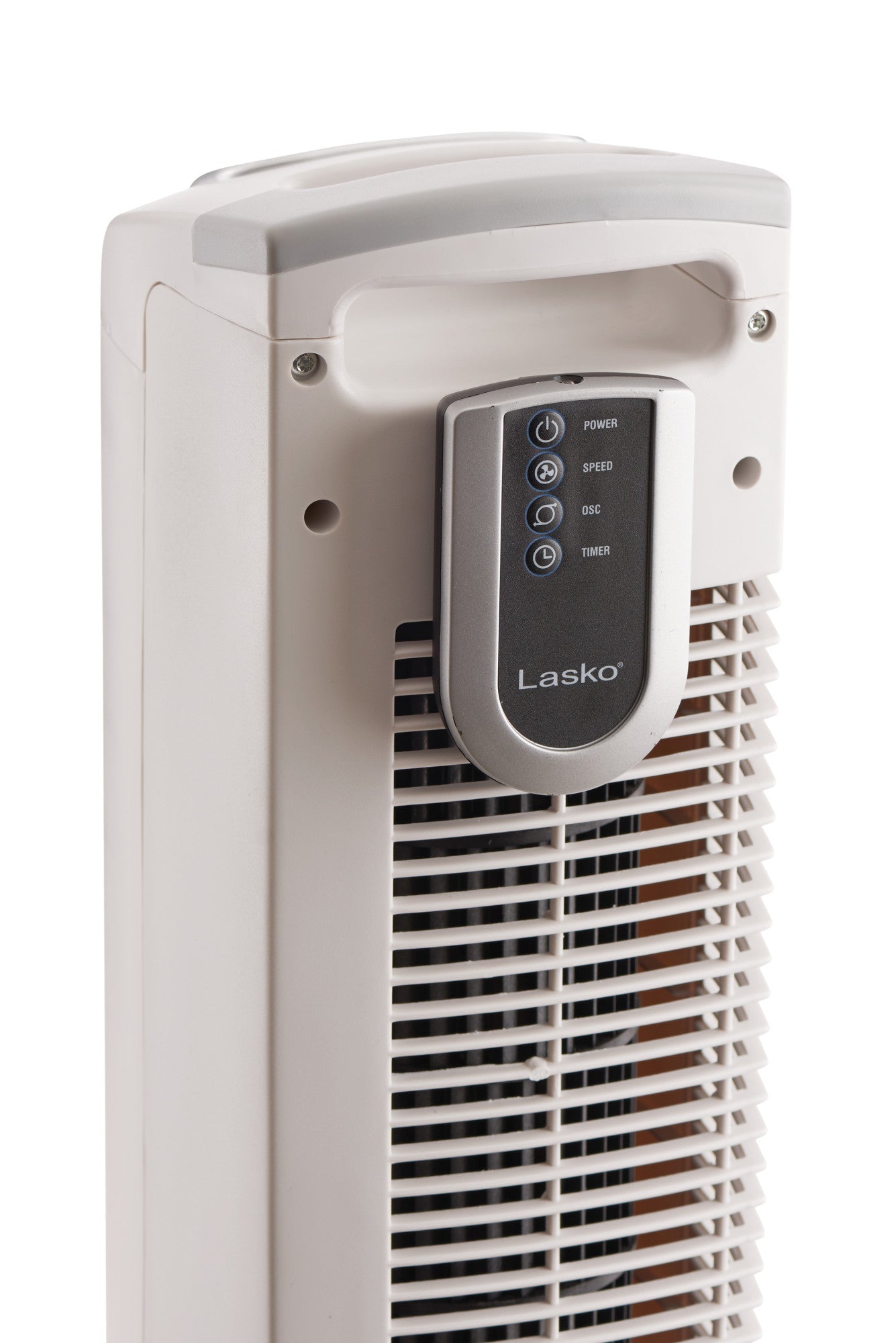 Lasko 36 Tower Fan: Oscillating. 3-Speed. Remote. Timer. White - Image 8