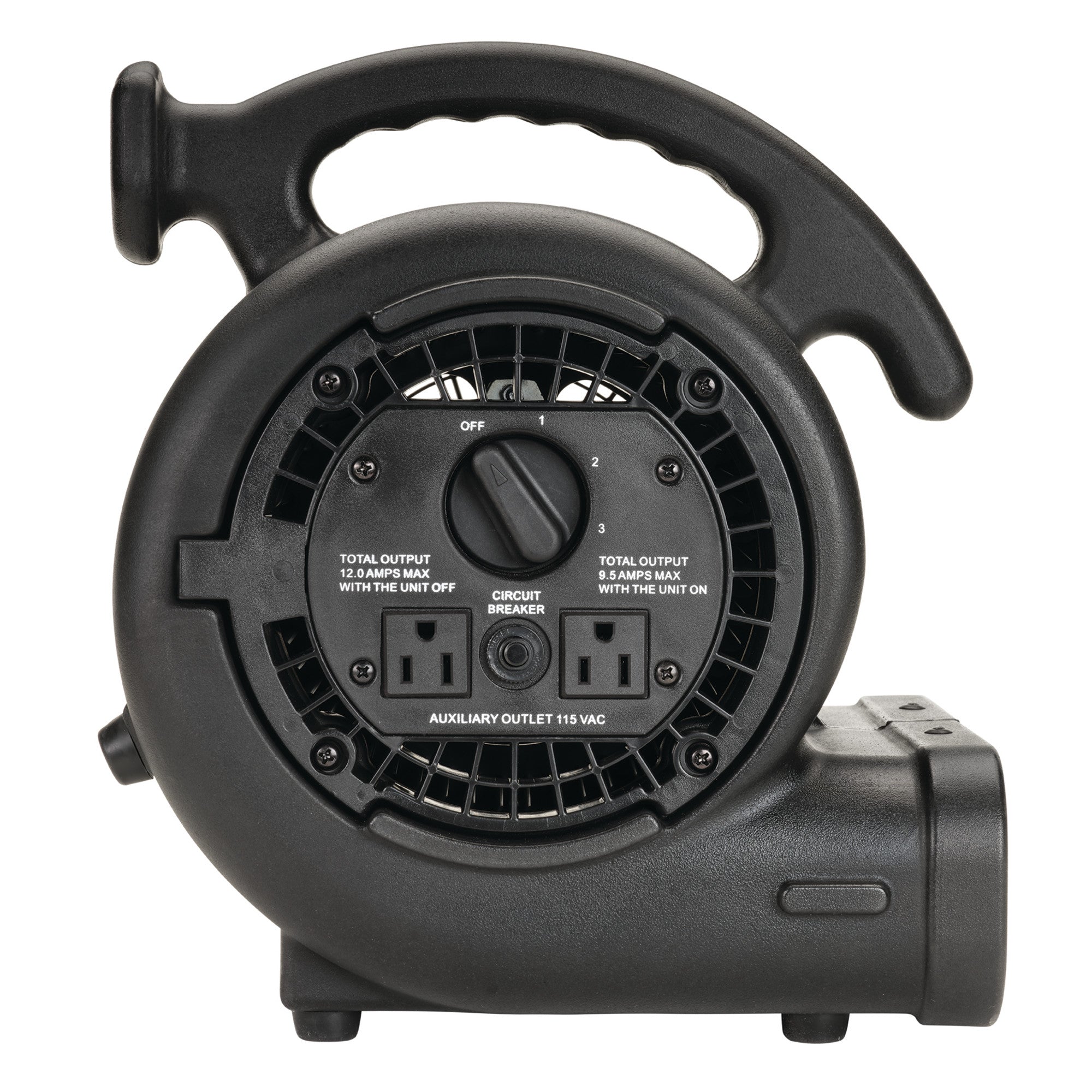 Lasko Super Fan Max 13 Air Mover Blower Fan: 3-Speed. High Velocity. 2 Outlets. Black - Image 11