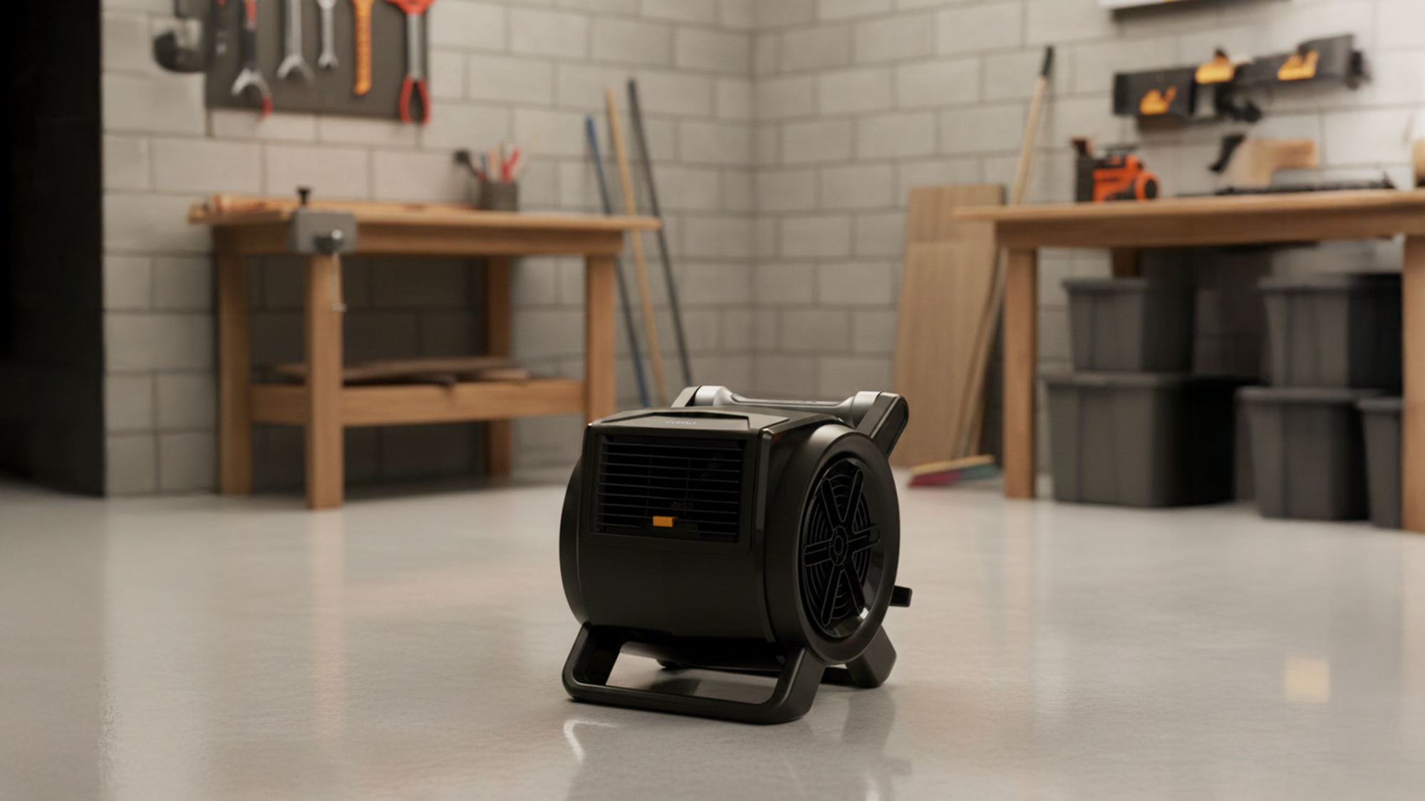 Lasko 14 DC Air Mover Blower Fan: 9-Speed. High Velocity. 2 Outlets. Pivoting. Black - Image 16