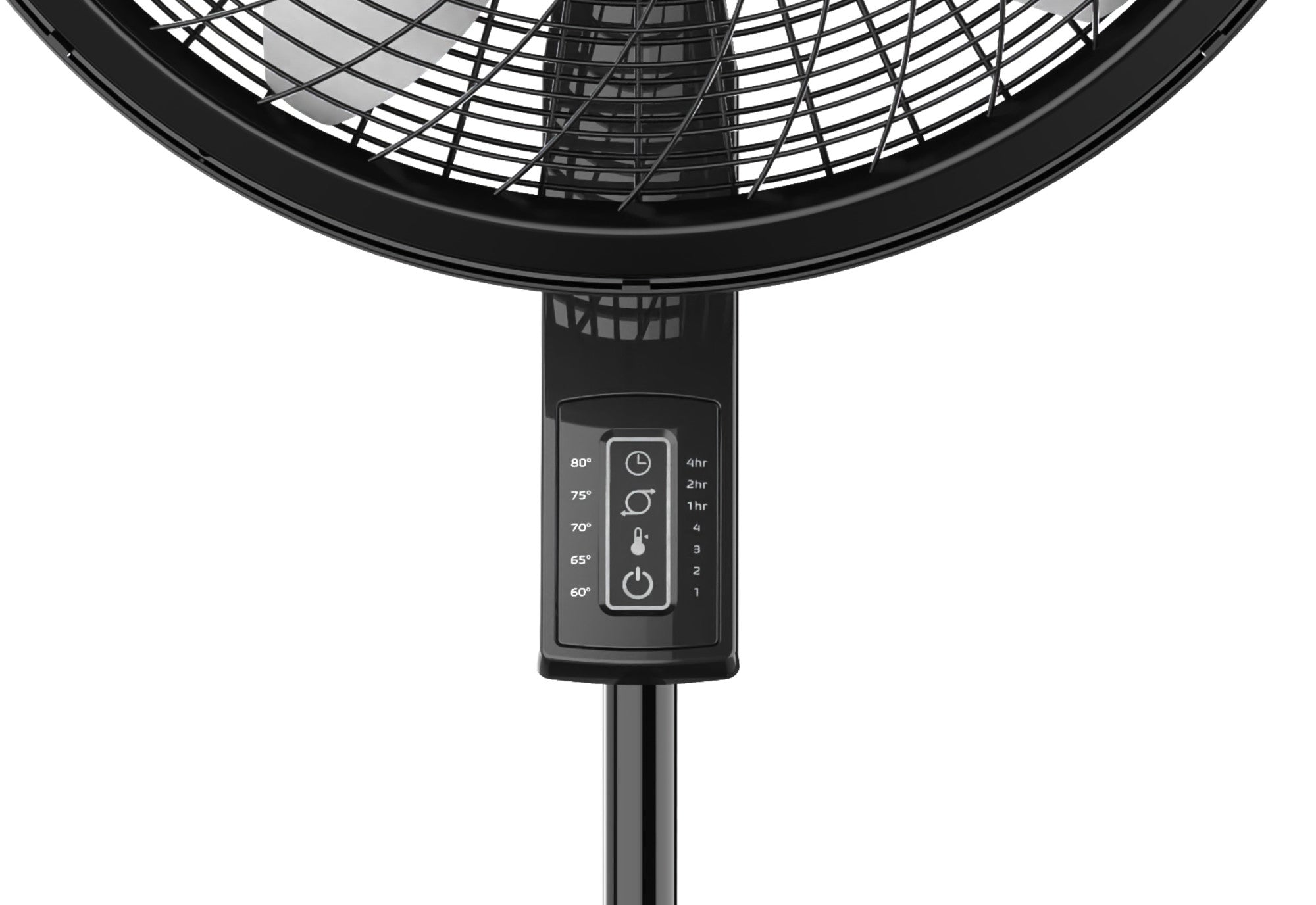 Lasko 18 Pedestal Fan: Oscillating. 4-Speed. Remote. Timer. Thermostat. Black - Image 4