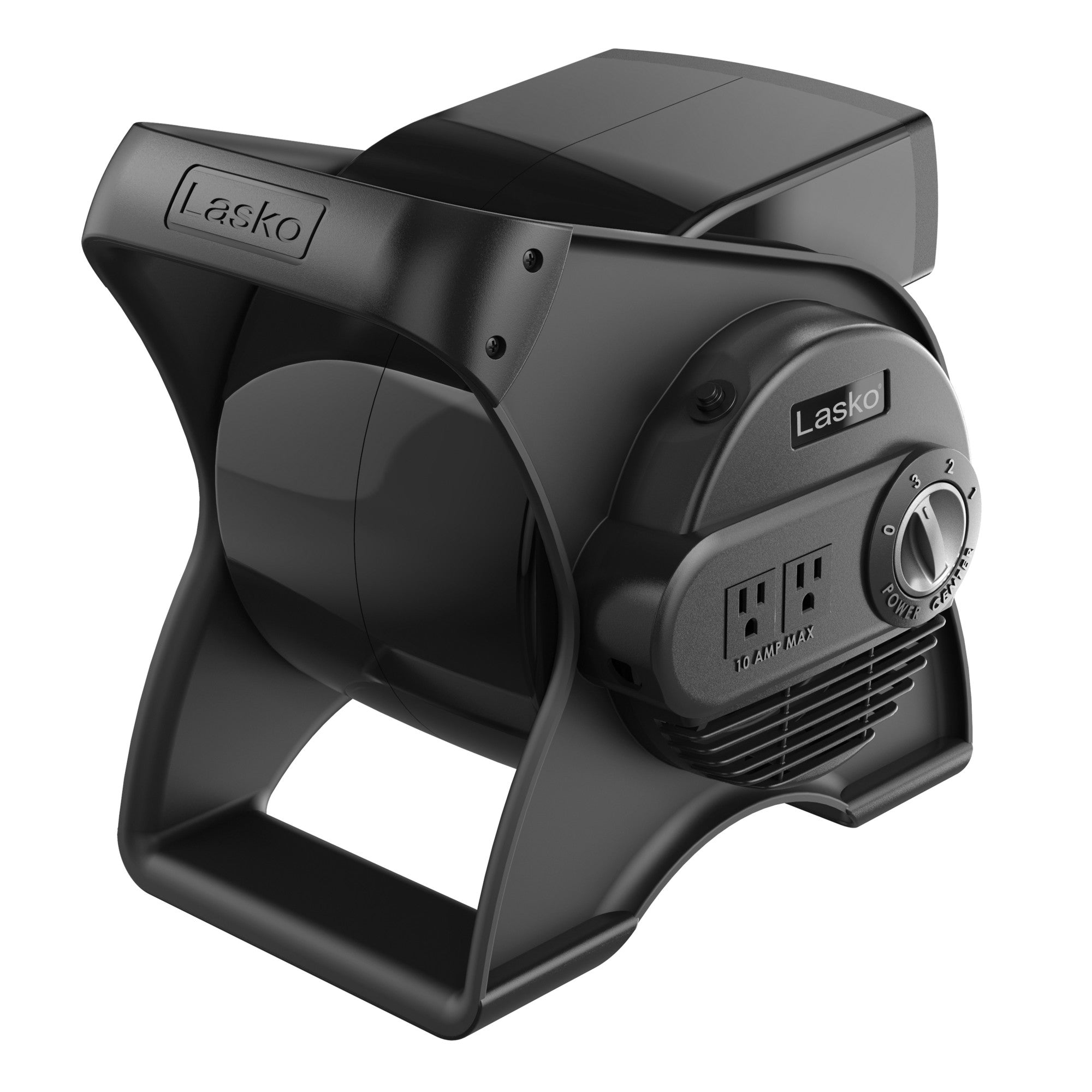 Lasko 12 Air Mover Blower Fan: 3-Speed. High Velocity. 2 Outlets. Pivoting. Black - Image 9