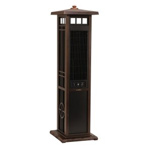 Lasko 49 Outdoor Tower Fan: Oscillating. 3-Speed. Remote. Brown