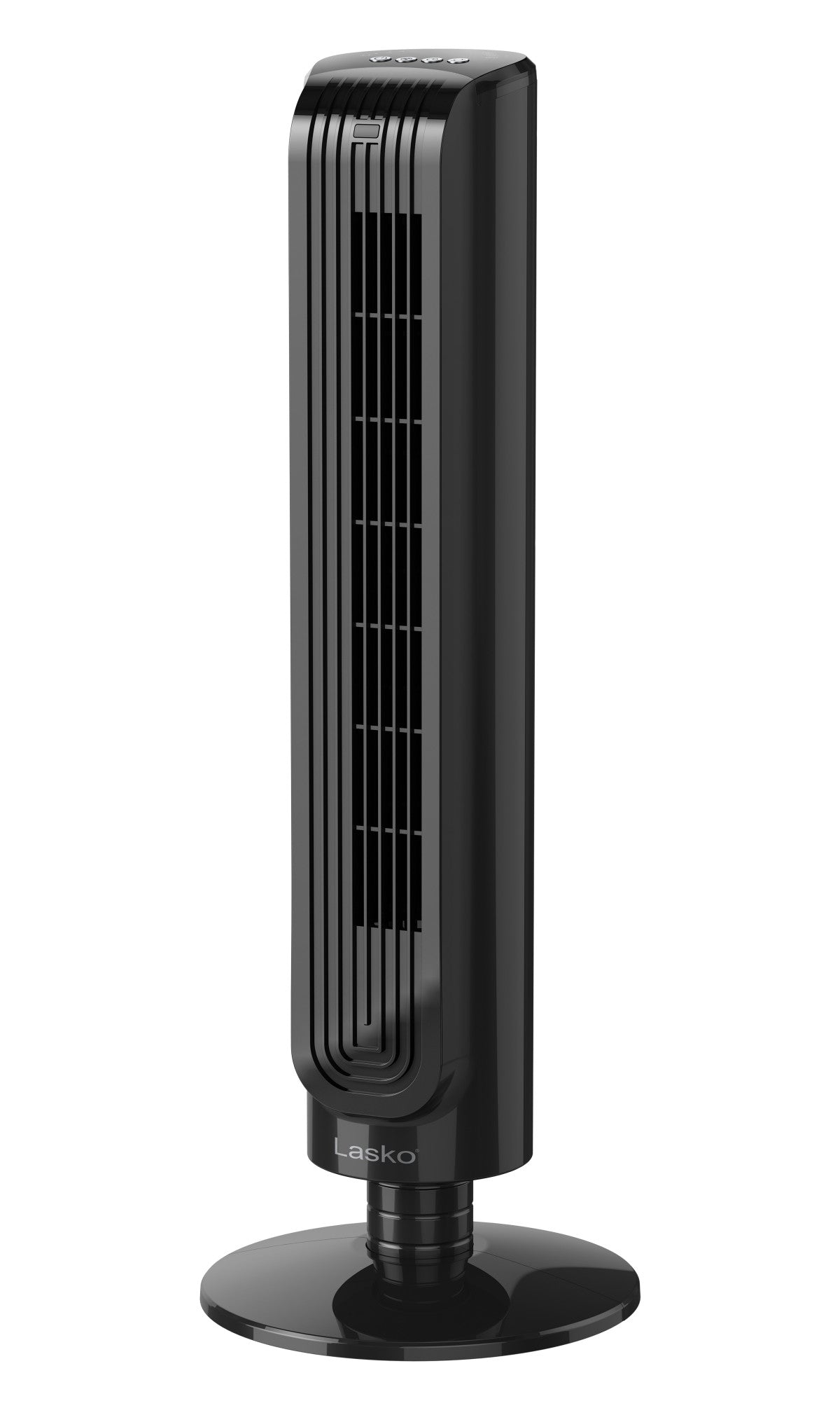 Lasko 32 Tower Fan: Oscillating. 3-Speed. Remote. Timer. Black