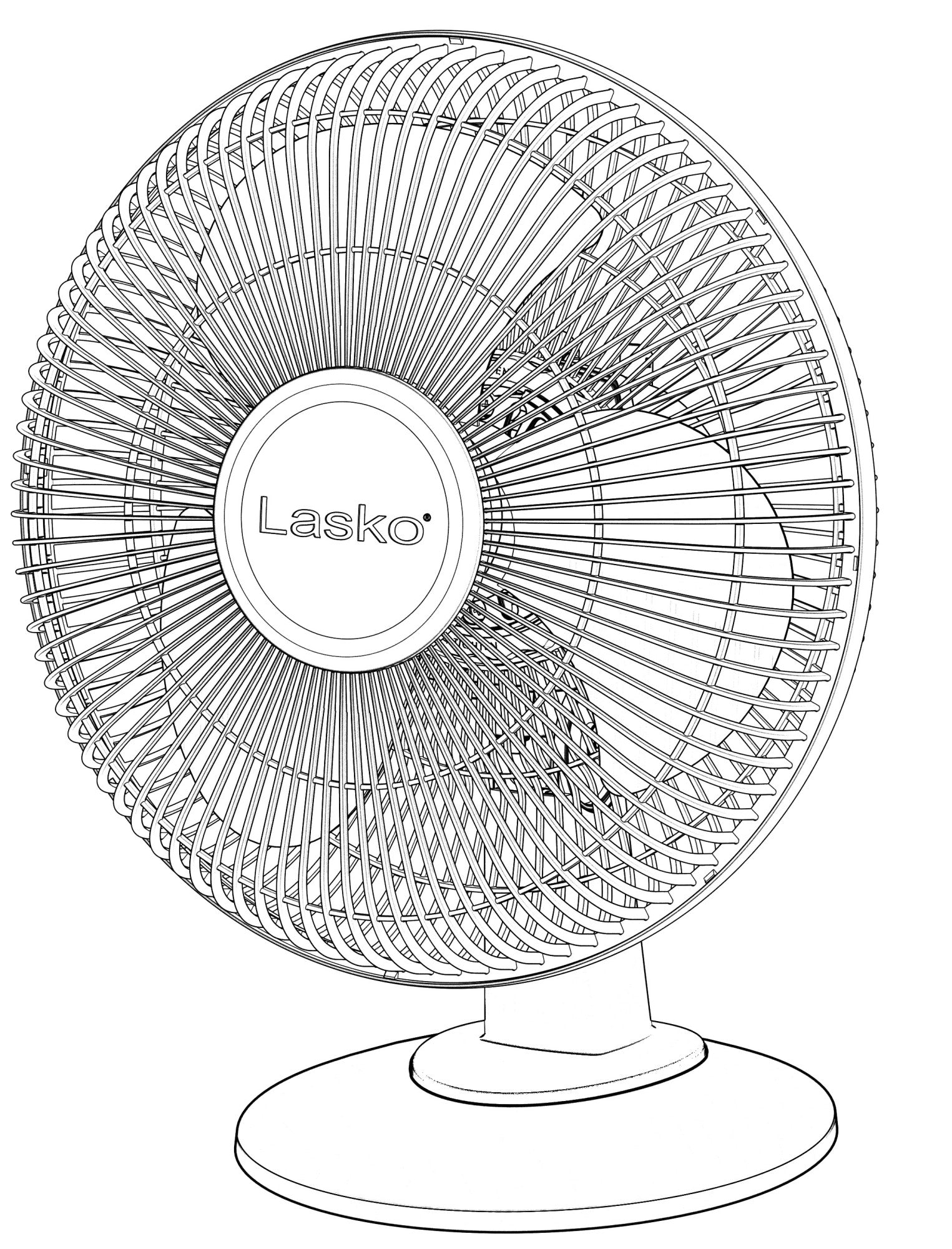 Lasko 12 Table Fan: Oscillating. 3-Speed. Tilting Head. White - Image 8