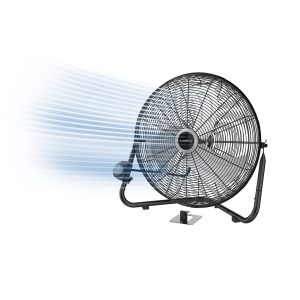 Lasko 20 High Velocity Floor Fan: Wall Mount. 3-Speed. Pivoting. Black