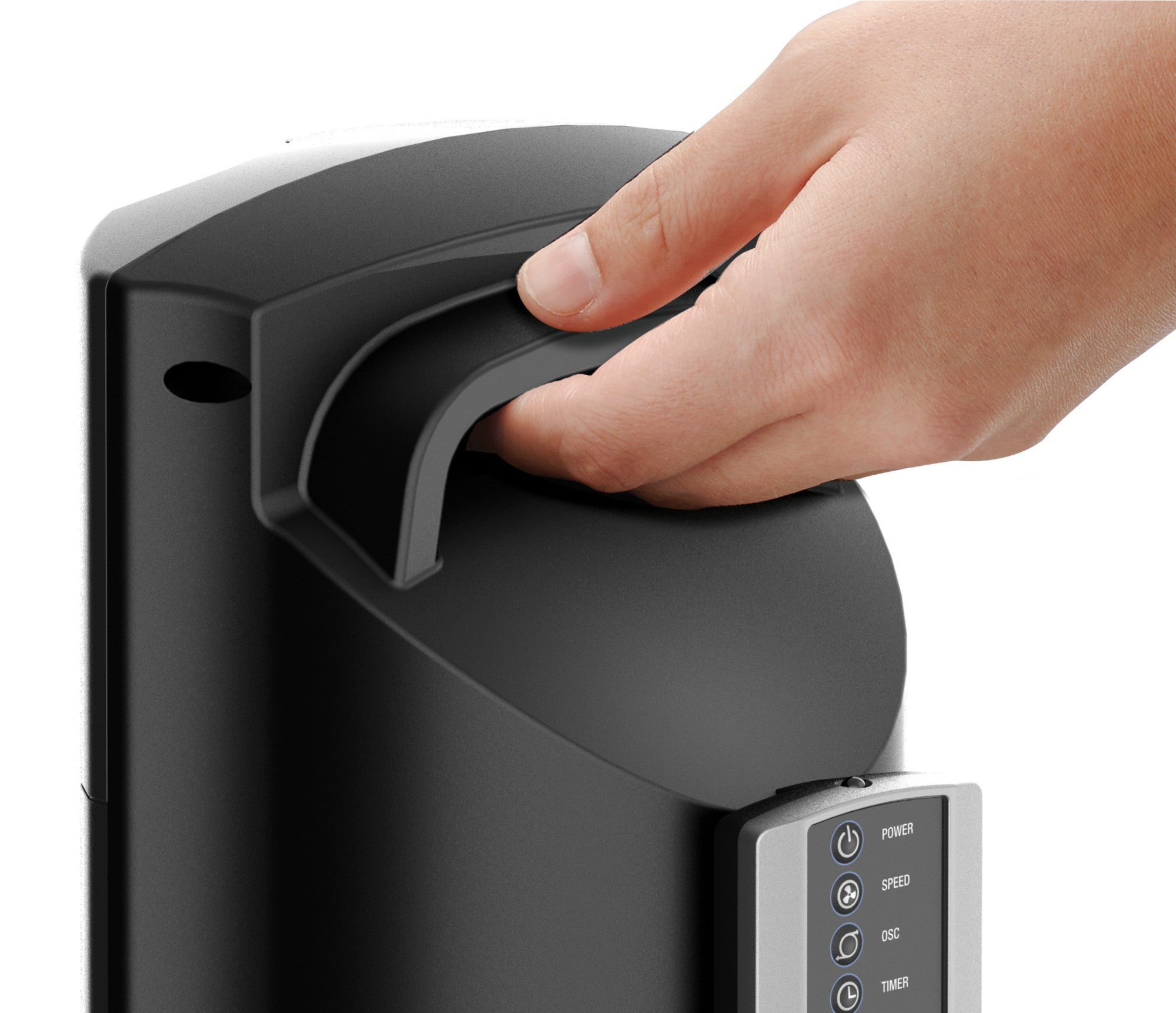 Lasko 48 Tower Fan: Oscillating. 3-Speed. Remote. Timer. Gray - Image 9