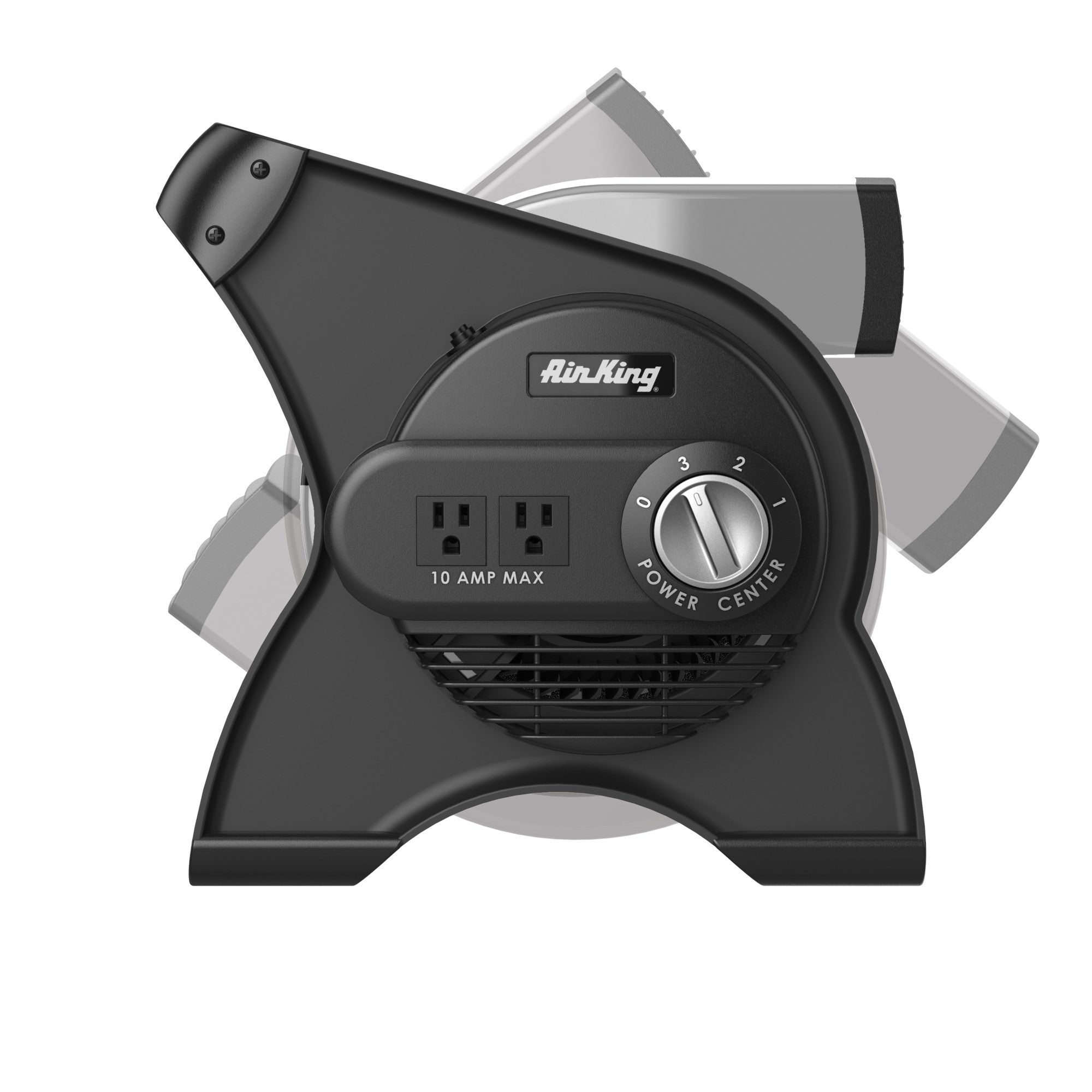 Air King 1/16 HP 11 Air Mover Blower Fan: 3-Speed. High Velocity. 2 Outlets. Pivoting. Black - Image 12