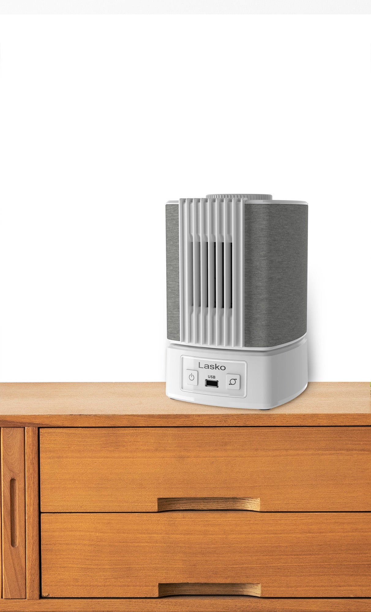 Lasko SlumberBreeze 8 Table Fan with White Noise: Oscillating. 2-Speed. White - Image 15