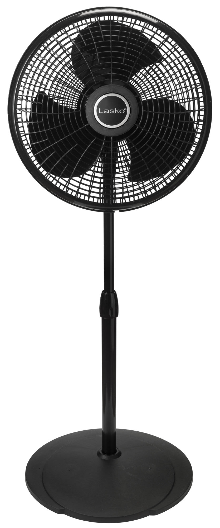 Lasko 16 Pedestal Fan: Oscillating. 3-Speed. Adjustable Height. Black - Image 3