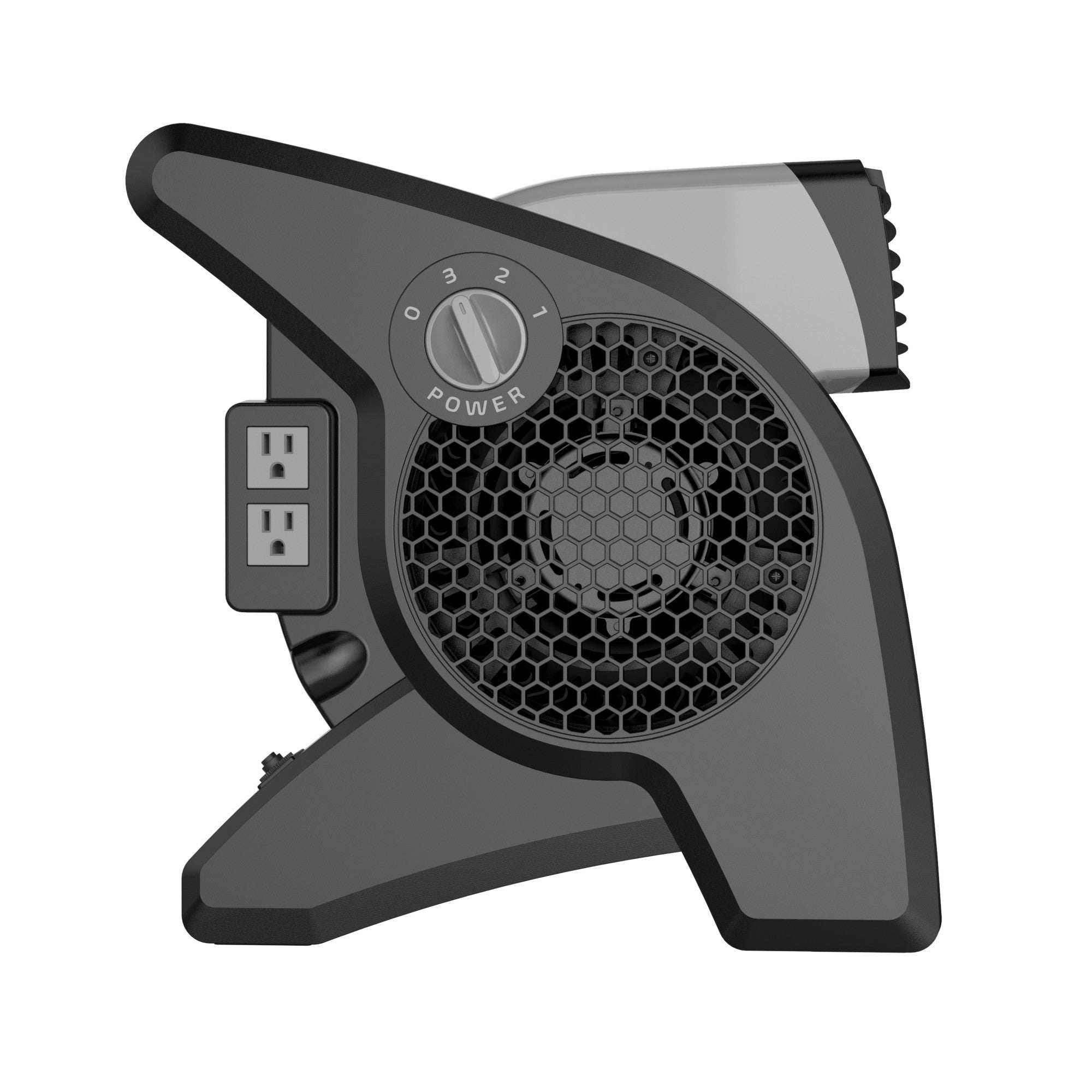 Air King 15 Air Mover Blower Fan: 3-Speed. High Velocity. 2 Outlets. Pivoting. Black - Image 11