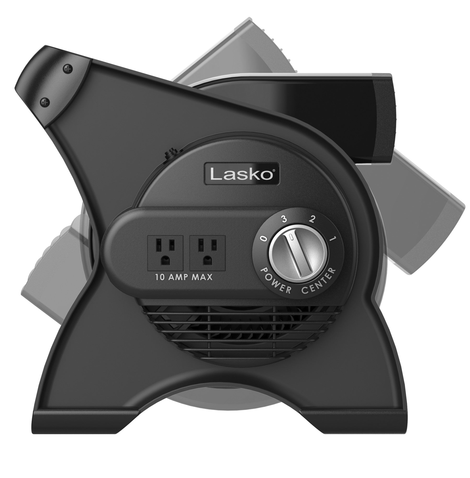 Lasko 12 Air Mover Blower Fan: 3-Speed. High Velocity. 2 Outlets. Pivoting. Black - Image 11