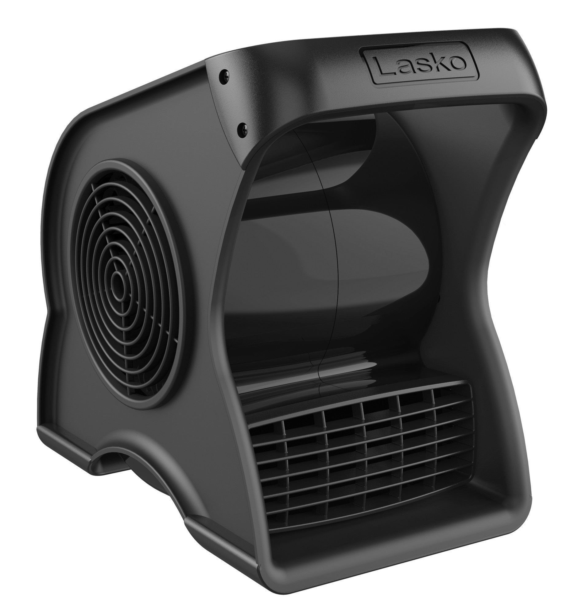 Lasko 12 Air Mover Blower Fan: 3-Speed. High Velocity. 2 Outlets. Pivoting. Black - Image 10